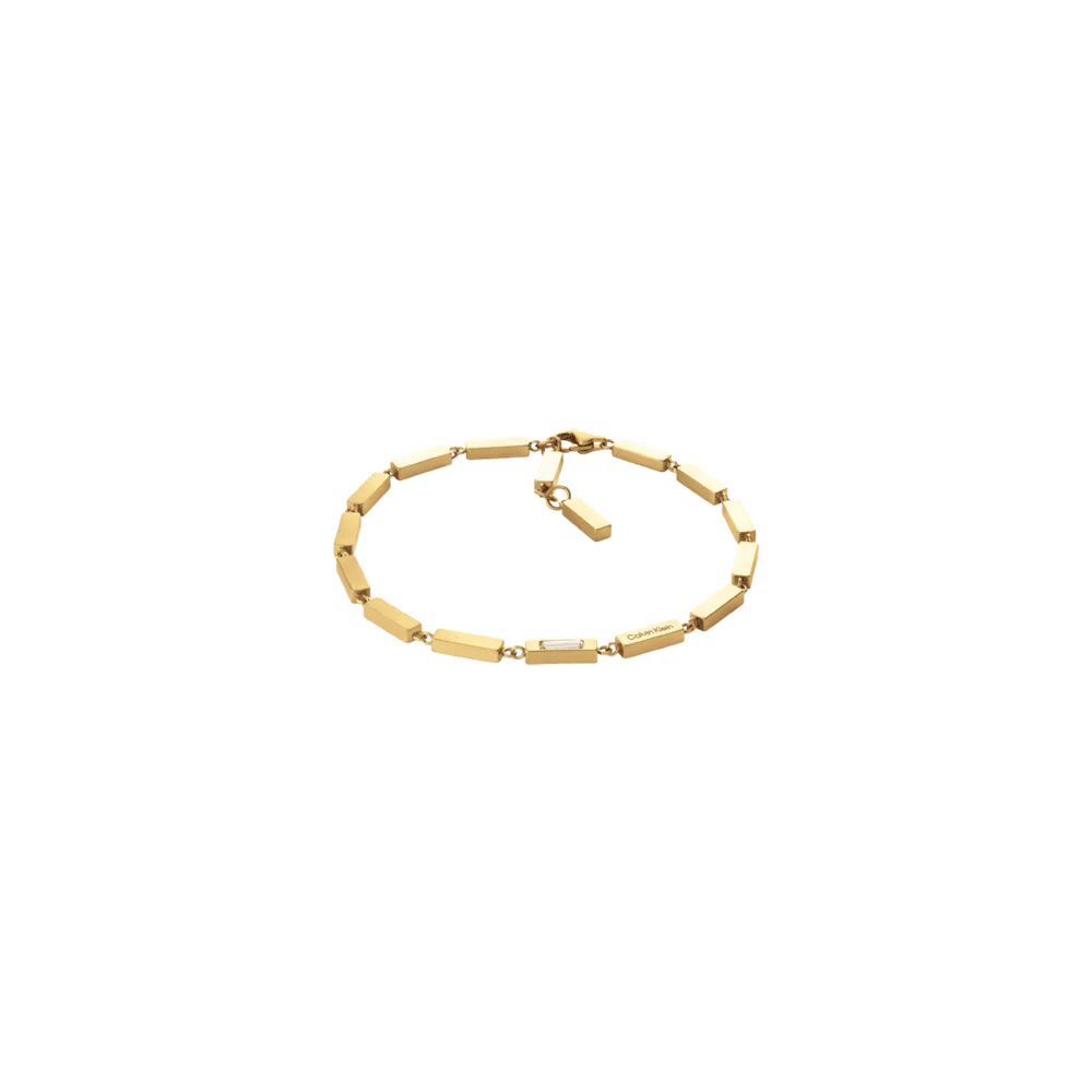 Men Ck Essential Links Gold Bracelet - Image 2