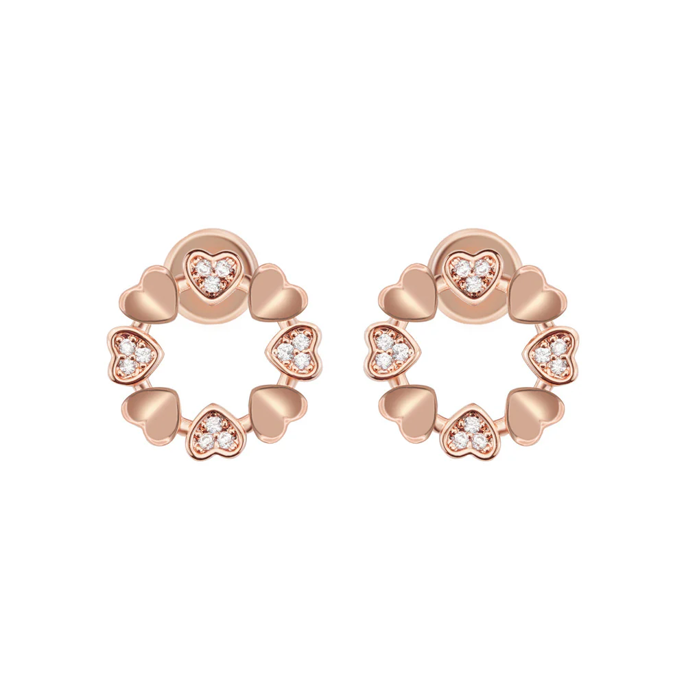 Women Rose Gold Earring - Image 4