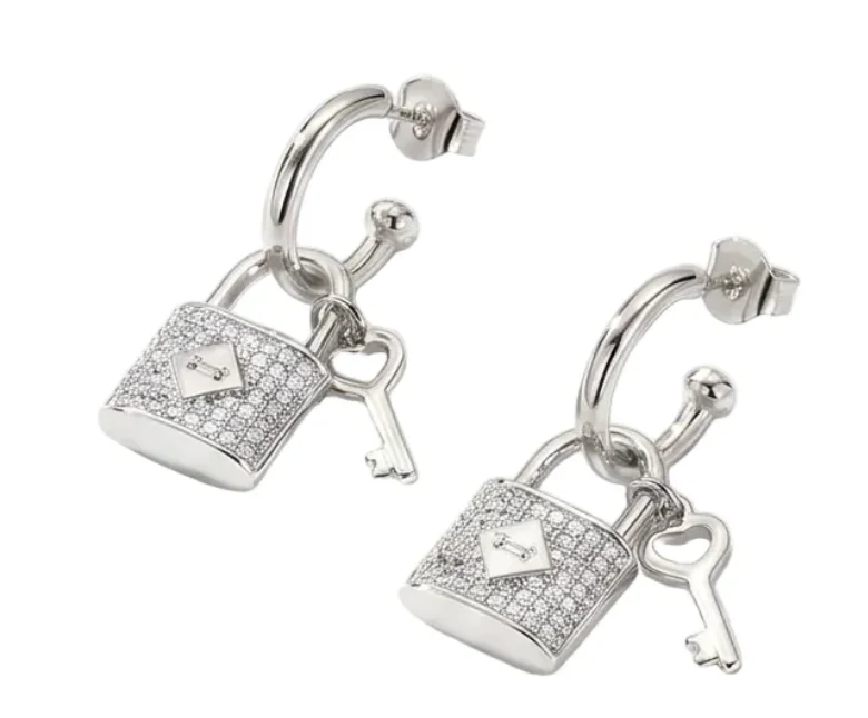 Women Slim Round White Earring - Image 3