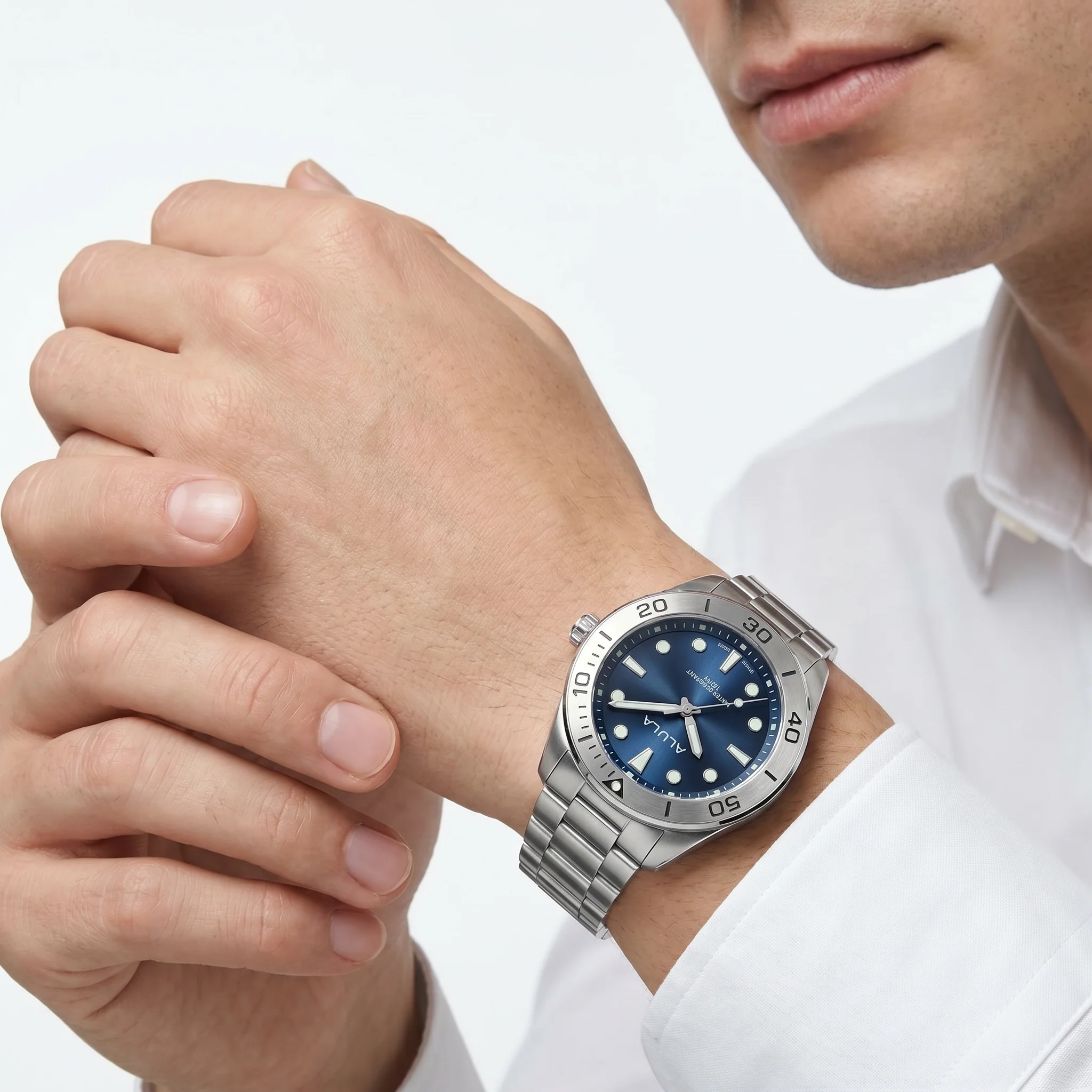 Men Silver Watch - Image 2