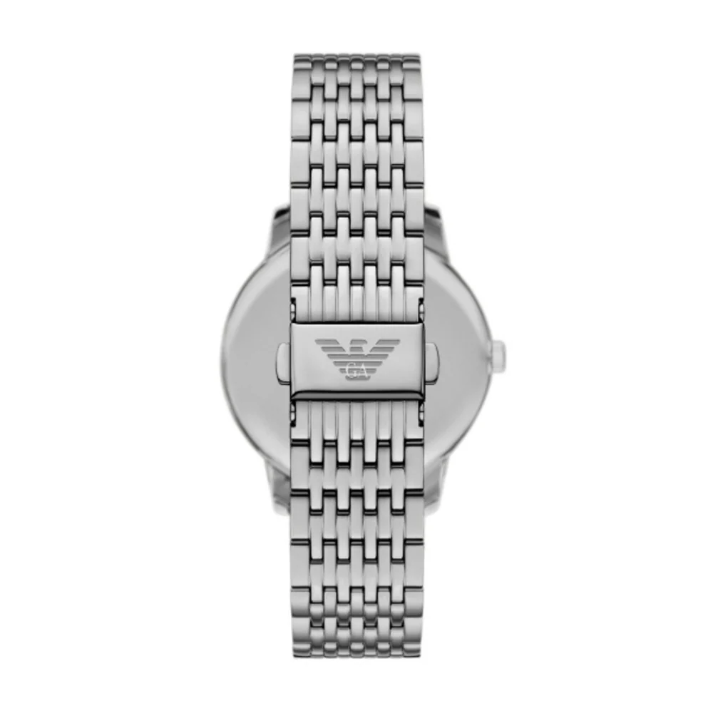 Men Minimalist Silver 39mm Watch - Image 4