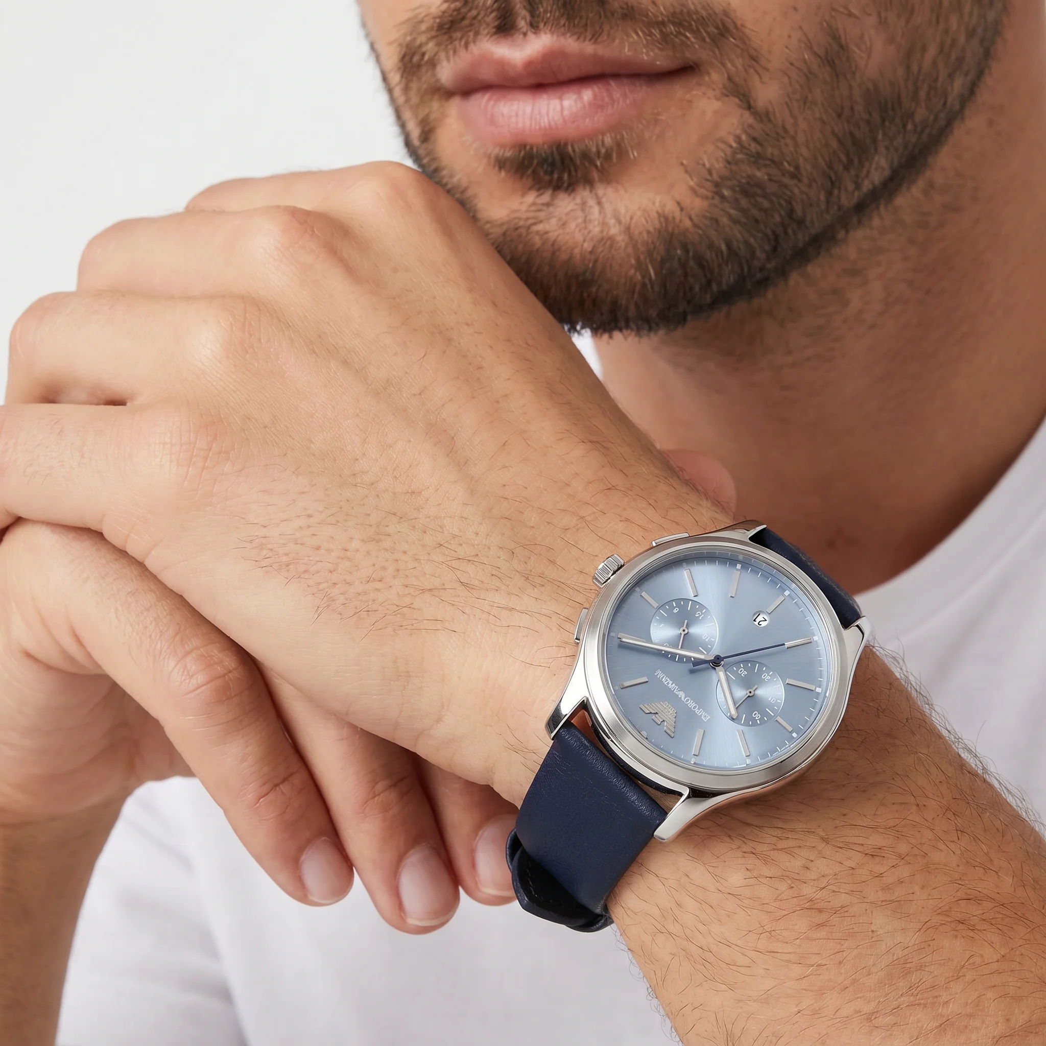 Men Blue Watch - Image 2