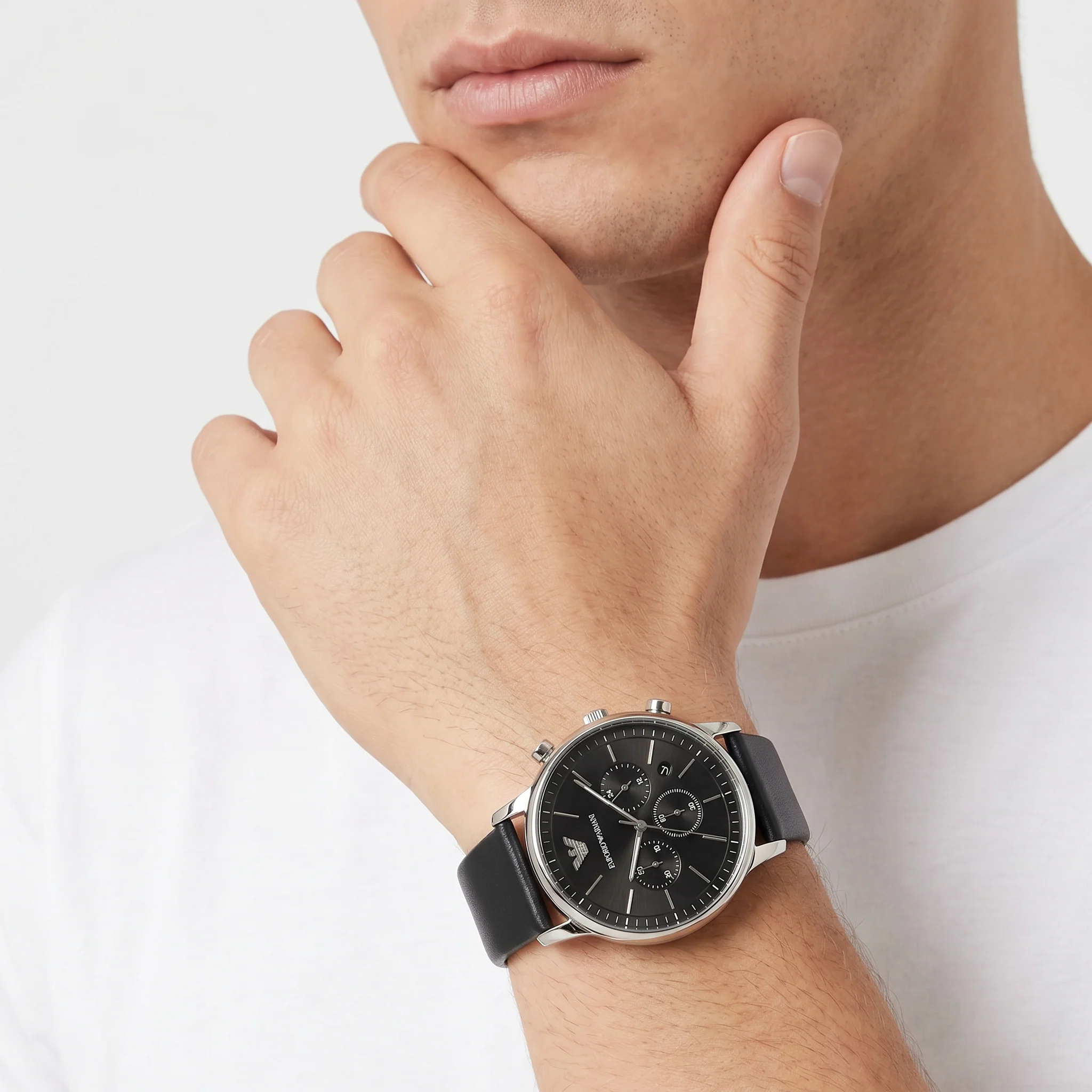 Men Silver Watch - Image 2