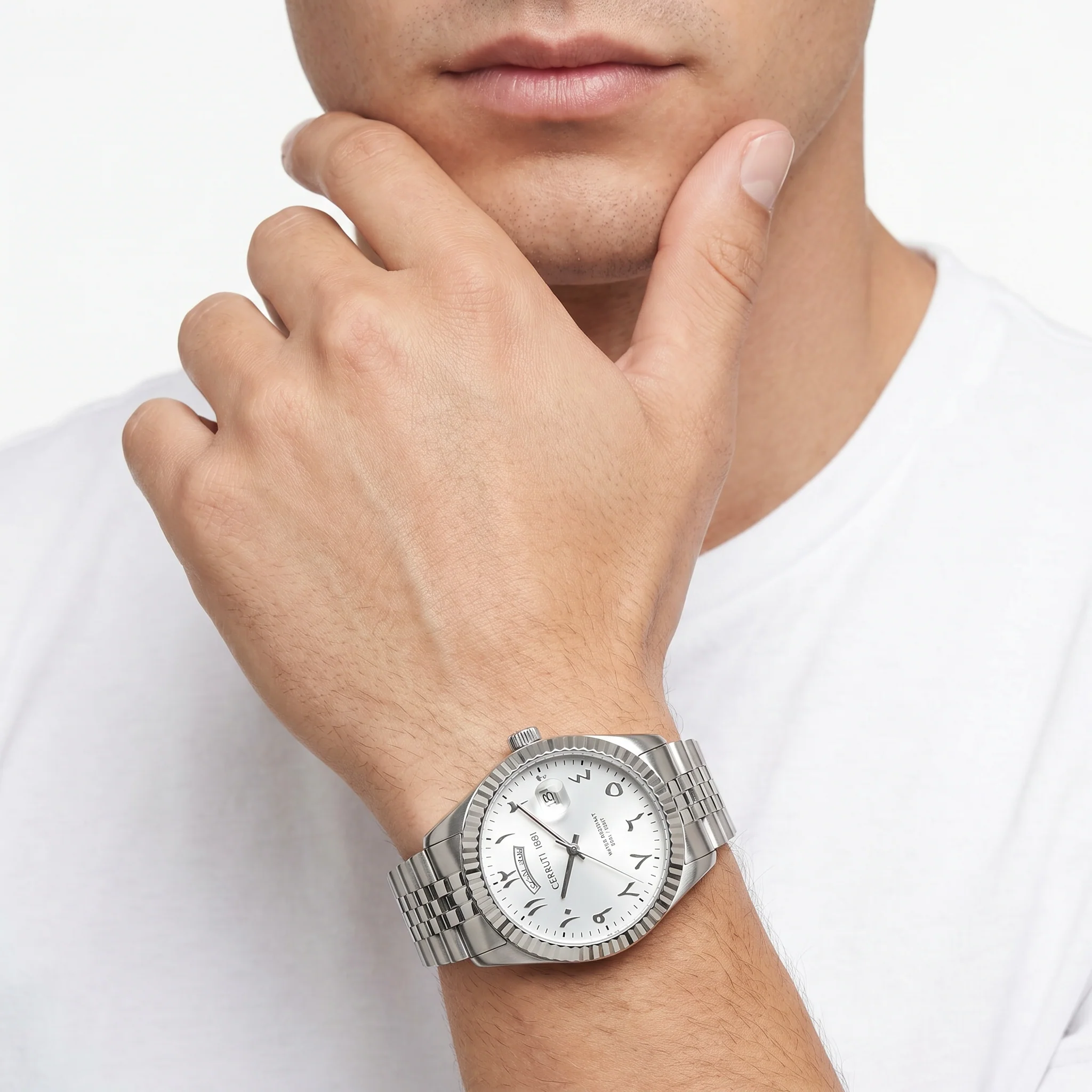 Men Chienti Silver Watch - Image 2