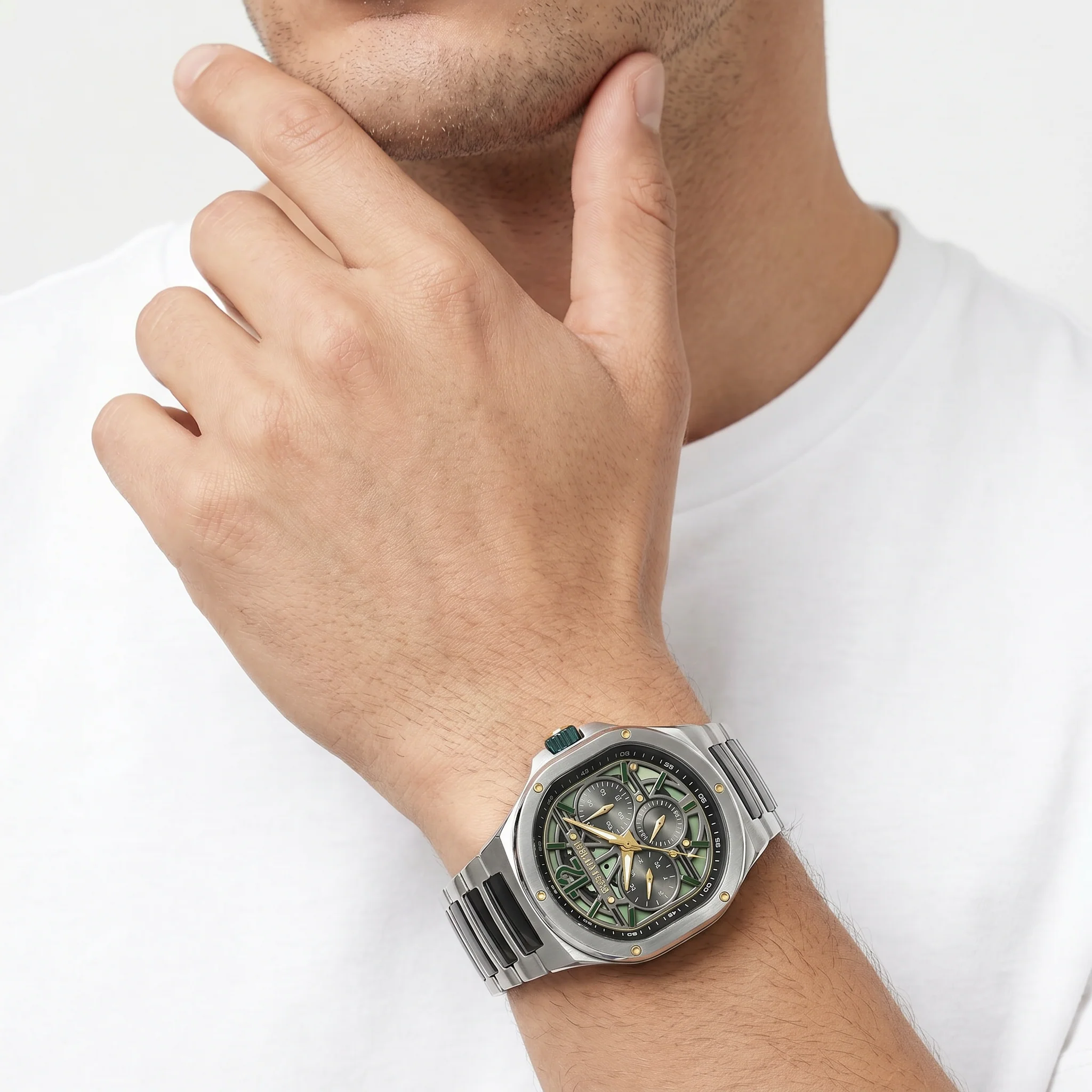 Men Trento Green Watch - Image 2