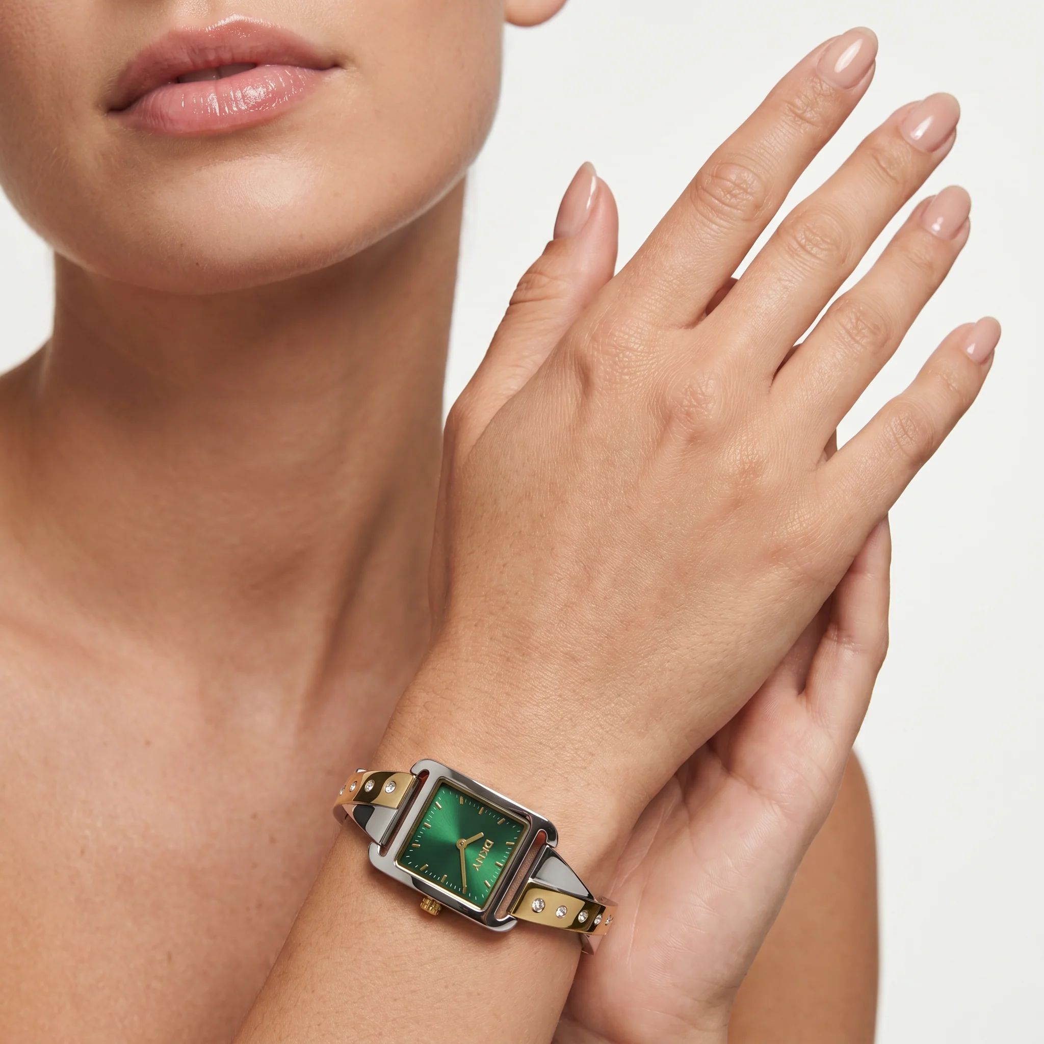 Women City Bangle Two Tone Watch - Image 2