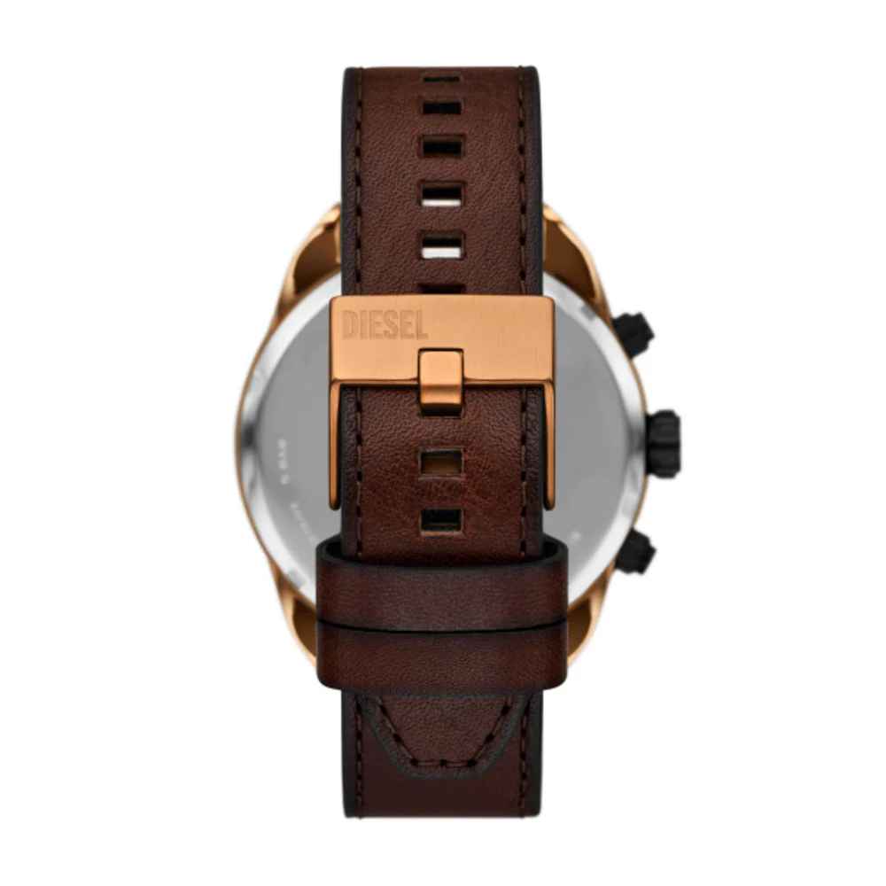 Men Spiked Brown Watch - Image 4