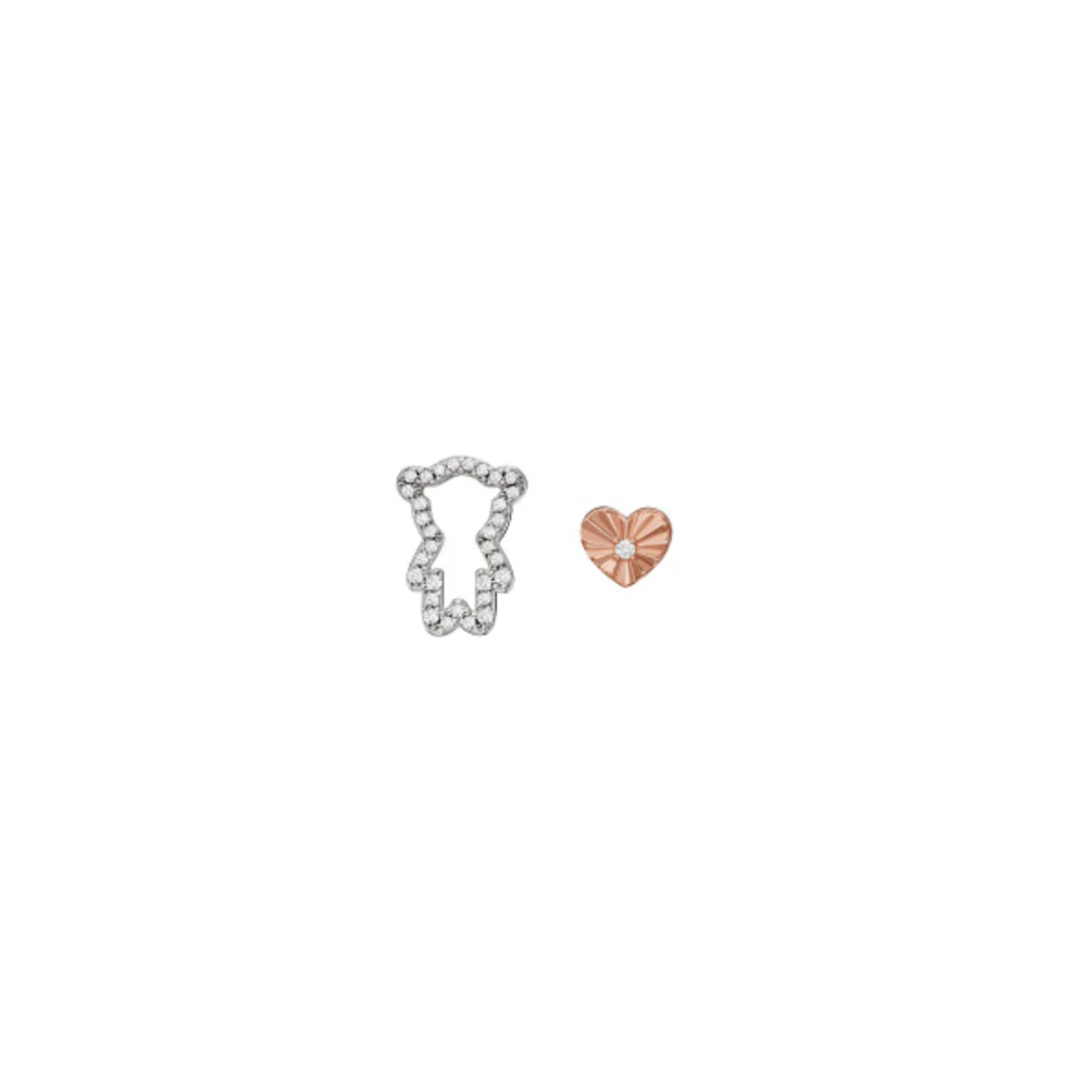 Women Sentimental Two Tone Earrings - Image 3