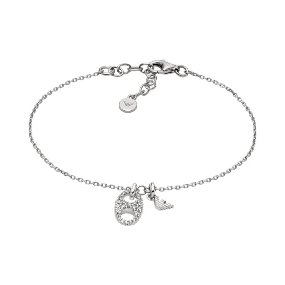 Women Eagle Logo Silver Bracelet - Image 2