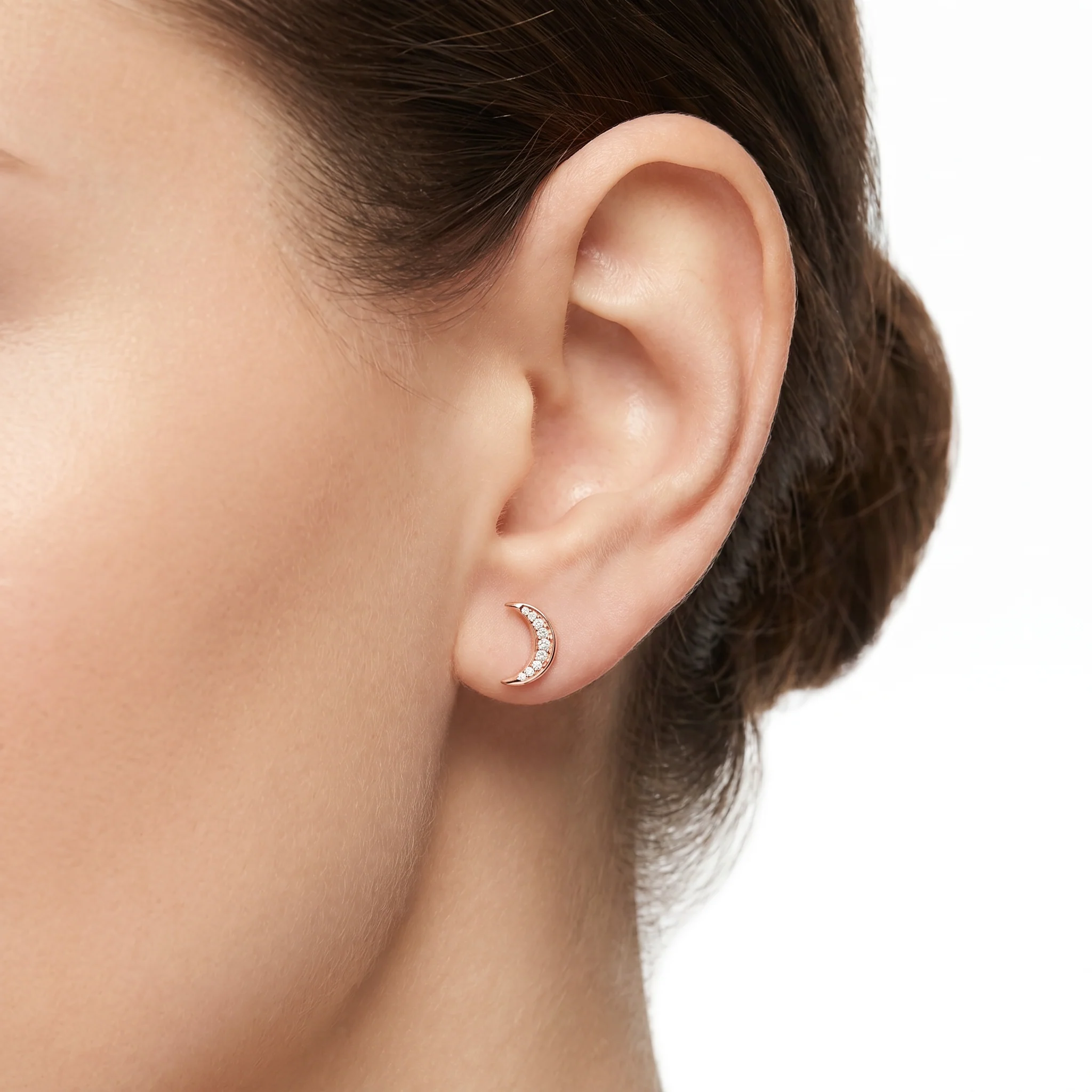 Women Rose Gold Earrings