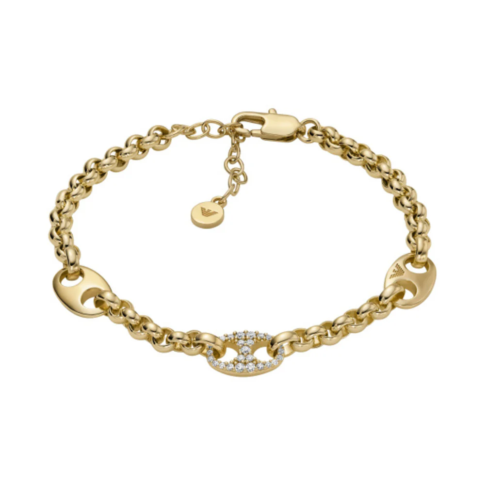 Women Eagle Logo Gold Bracelet - Image 2