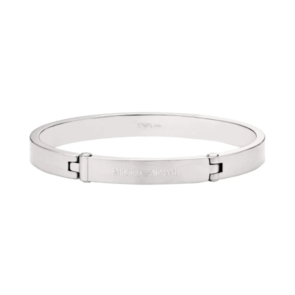 Men Eagle Logo Silver Bracelet