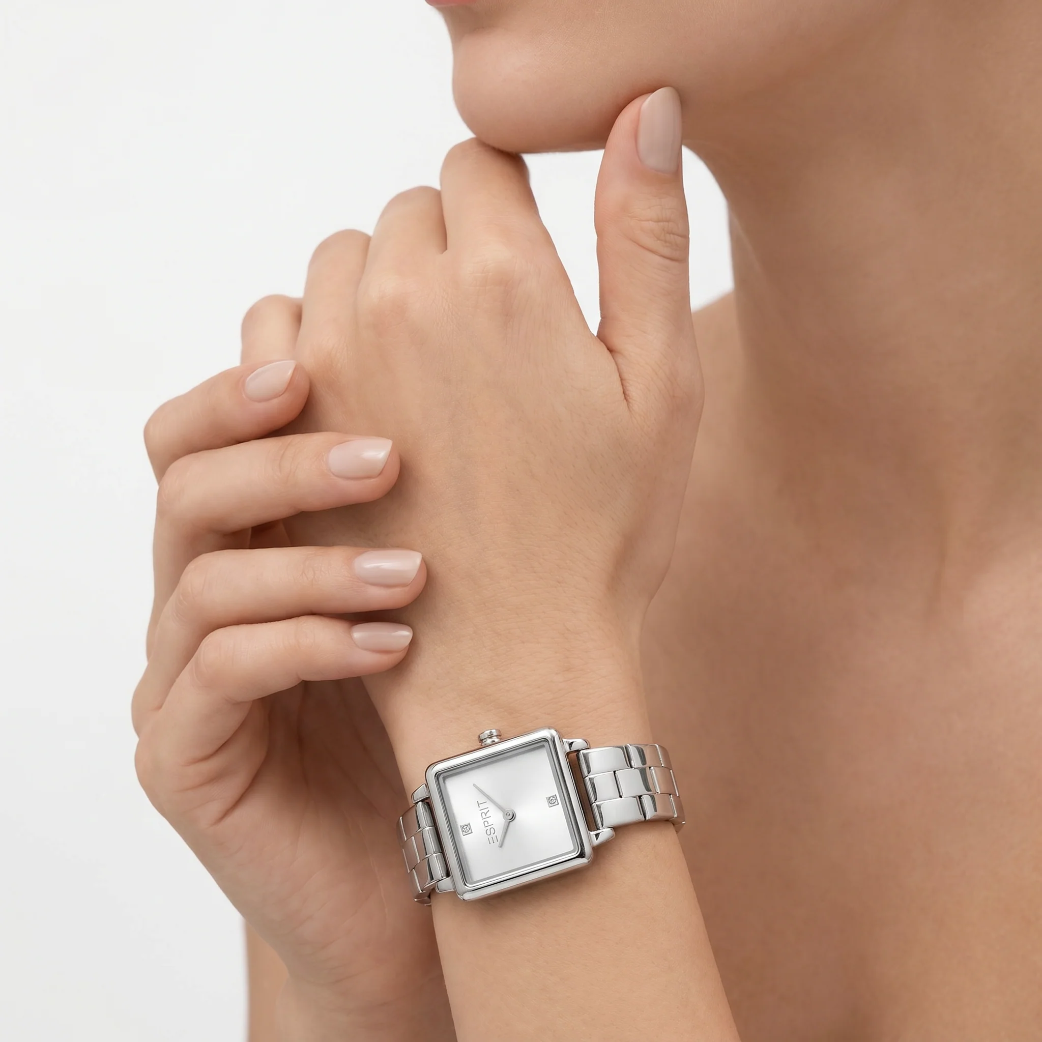 Women Square Silver Watch - Image 2