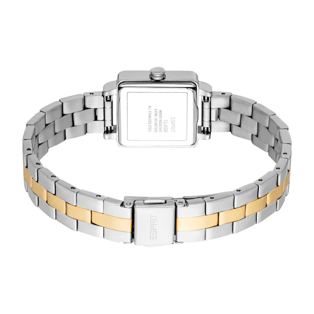 Women Square Two Tone Watch - Image 4