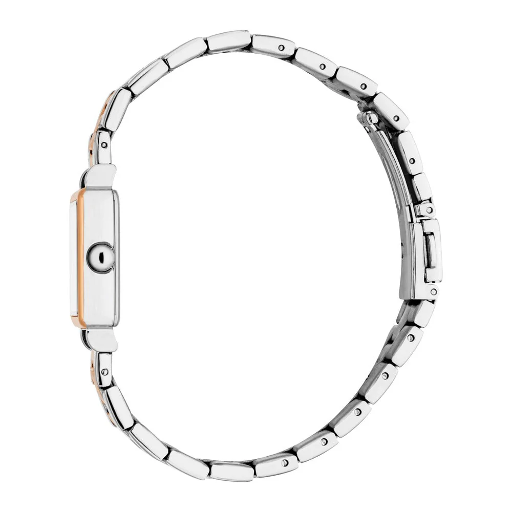 Women Square Two Tone Watch - Image 3