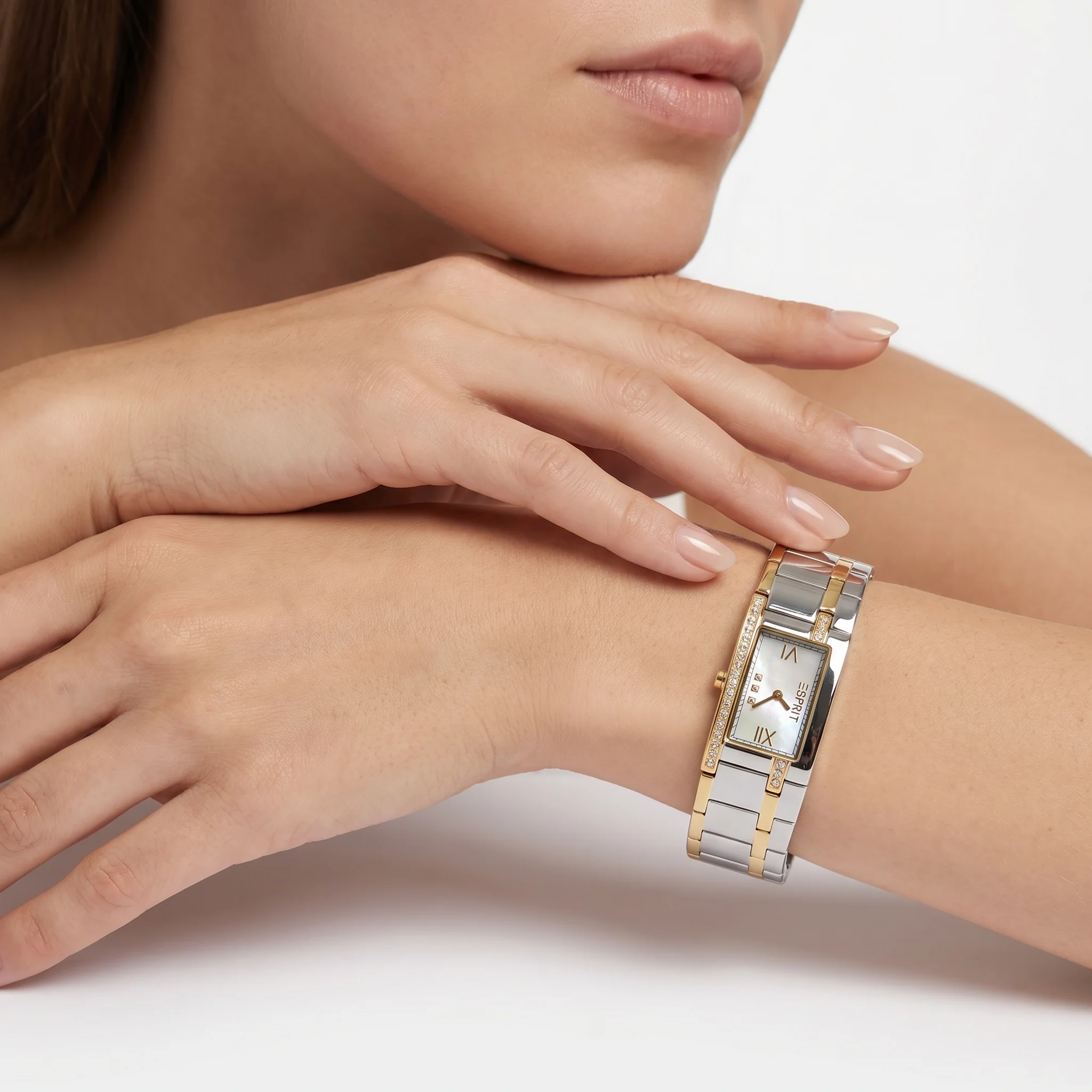 Women Houston Glitter Two Tone Watch - Image 2