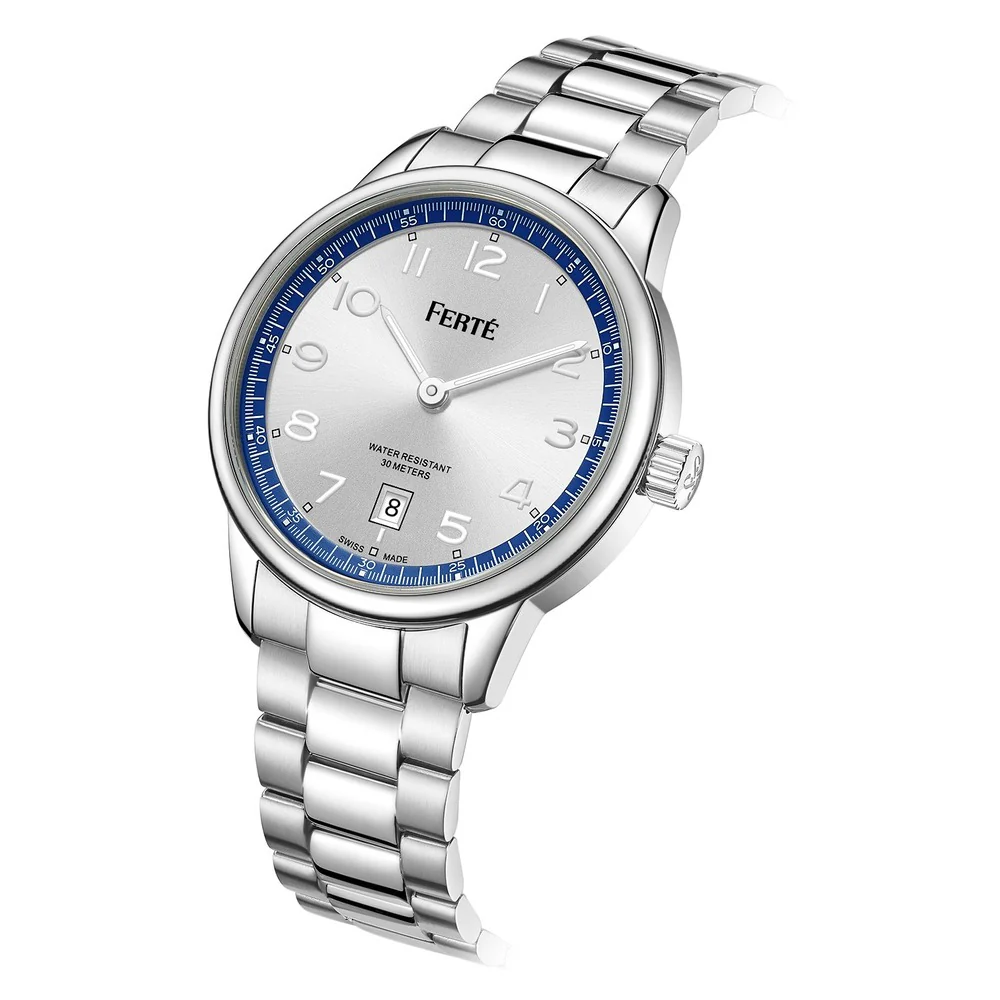 Men Silver Watch - Image 3