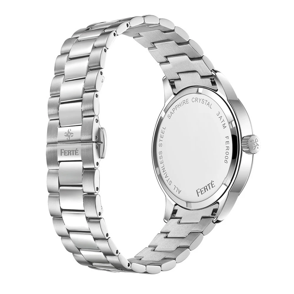 Men Silver Watch - Image 4