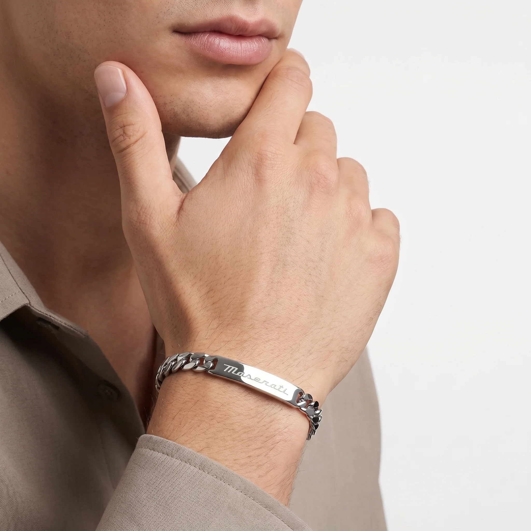 Men Jewels Silver Bracelet