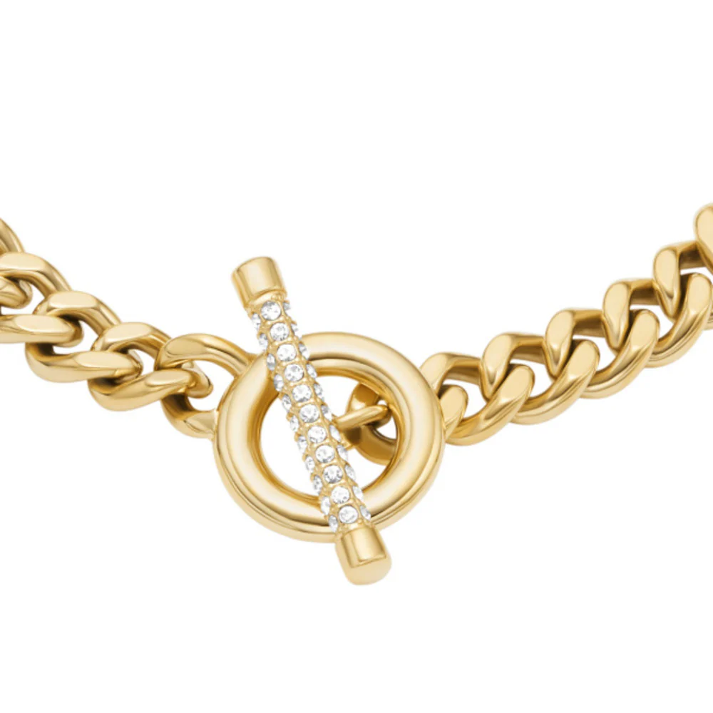 Women Carlie T-Bar Gold Bracelet - Image 3