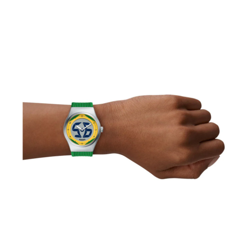 Men World Flags Big Tic Brazil Watch - Image 2