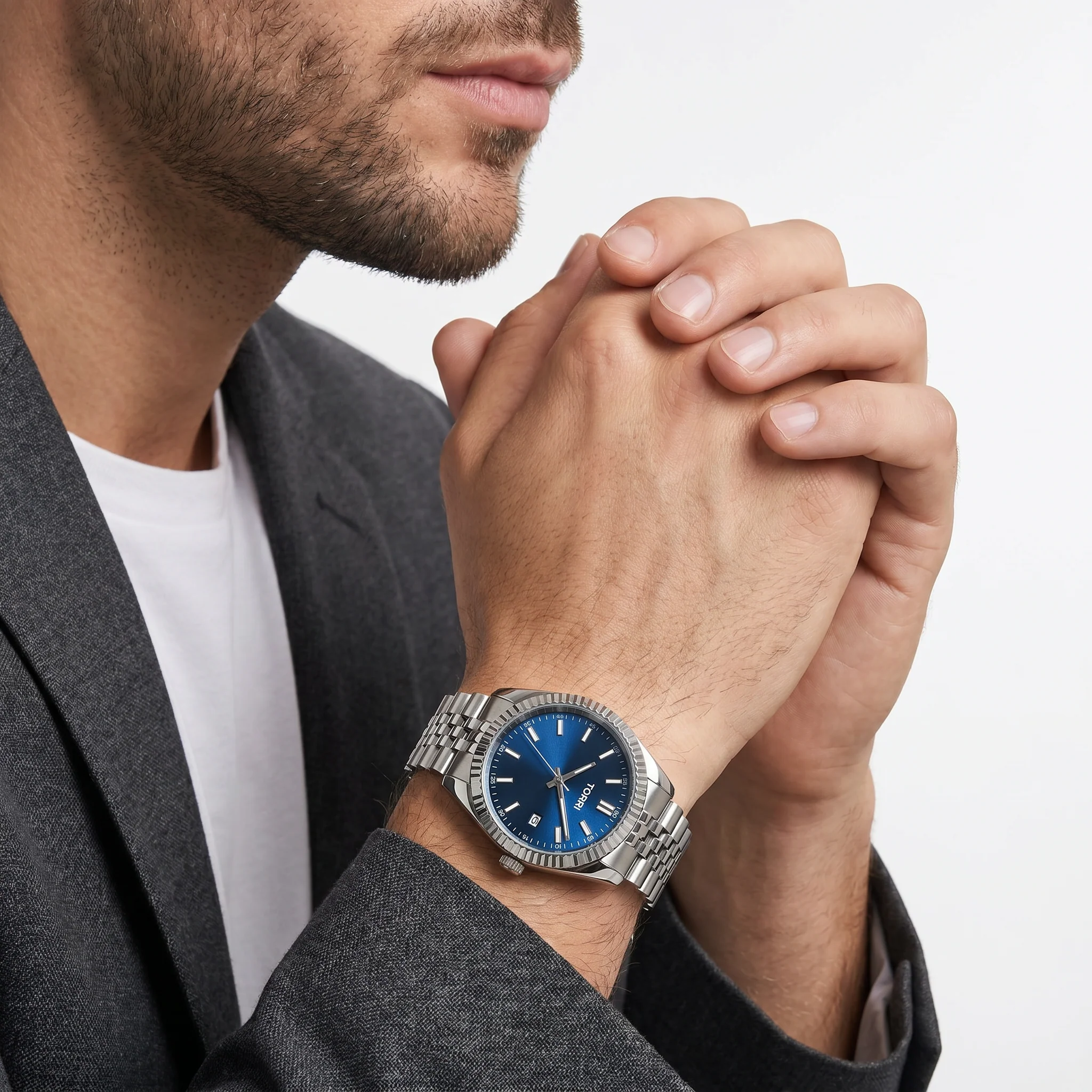 Men Donnell Silver Watch - Image 2
