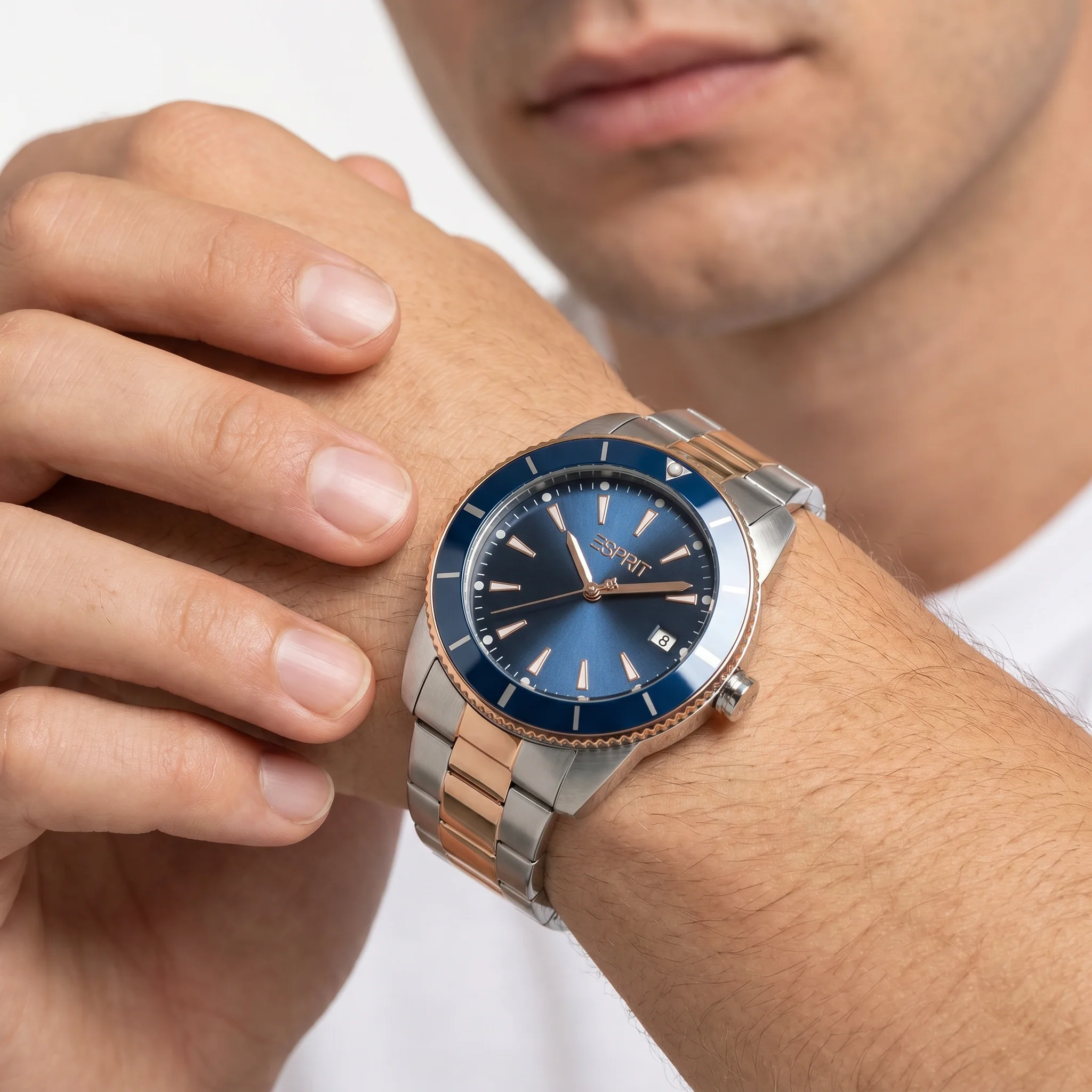 Men Jayden Two Tone Watch - Image 2