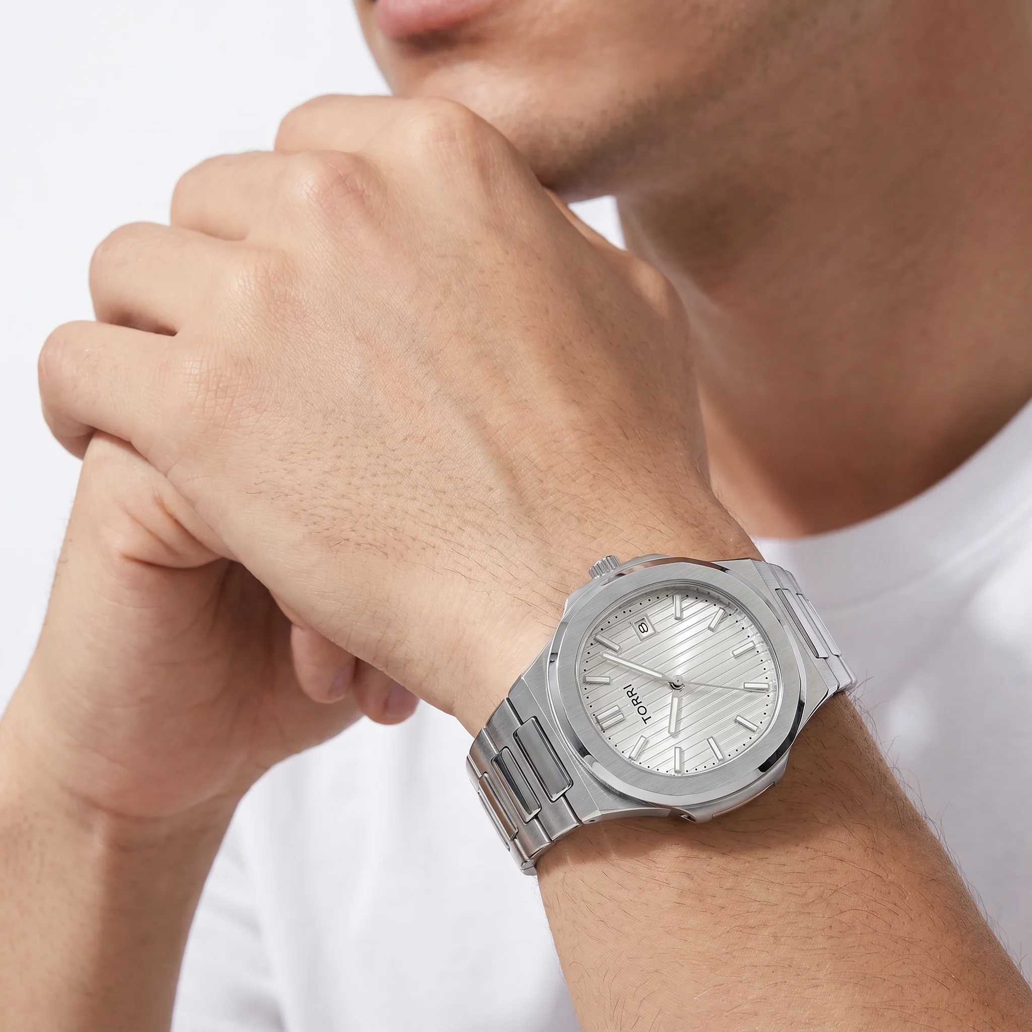 Men Narciso Silver Watch - Image 2