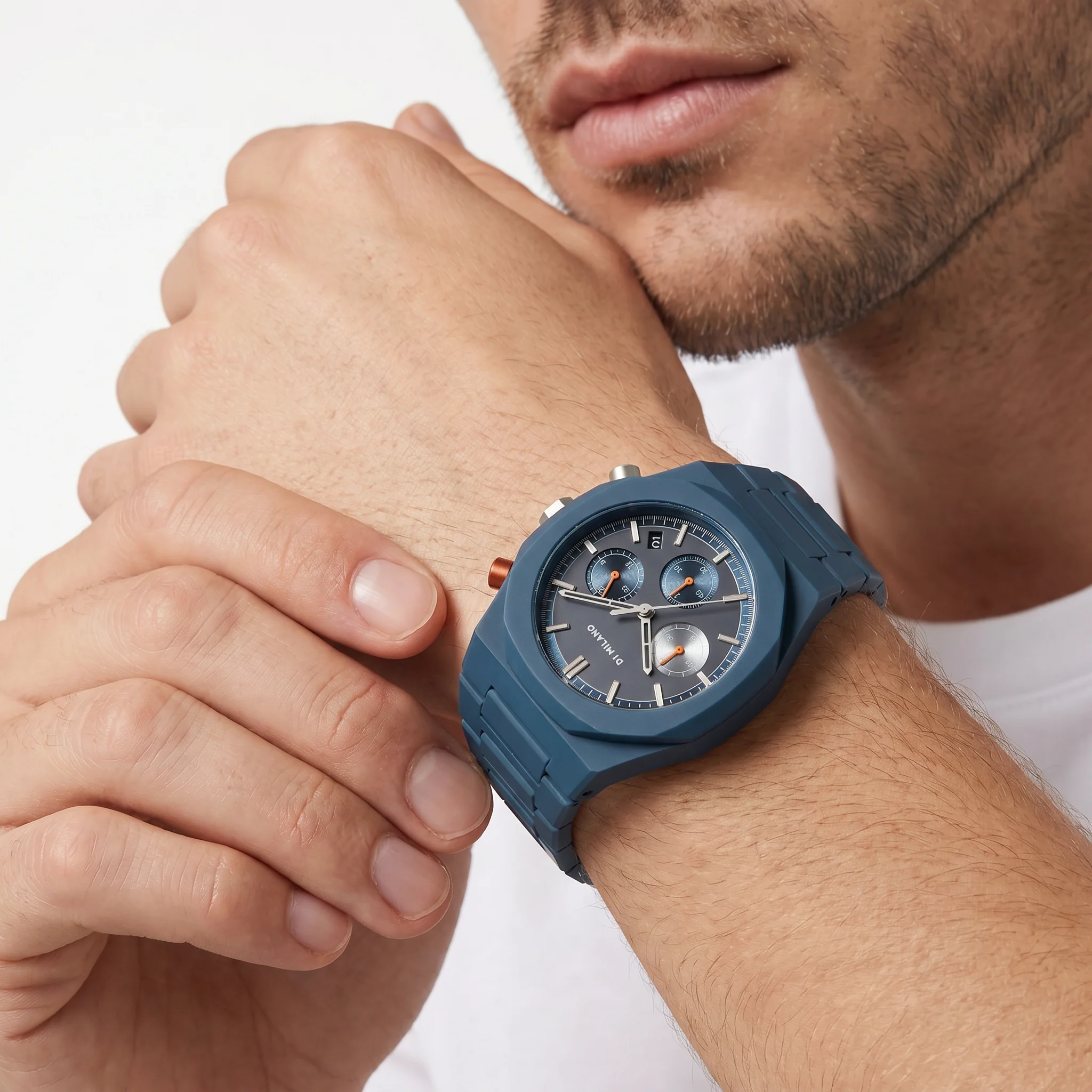 Men Polychrono Blue Watch - Image 2