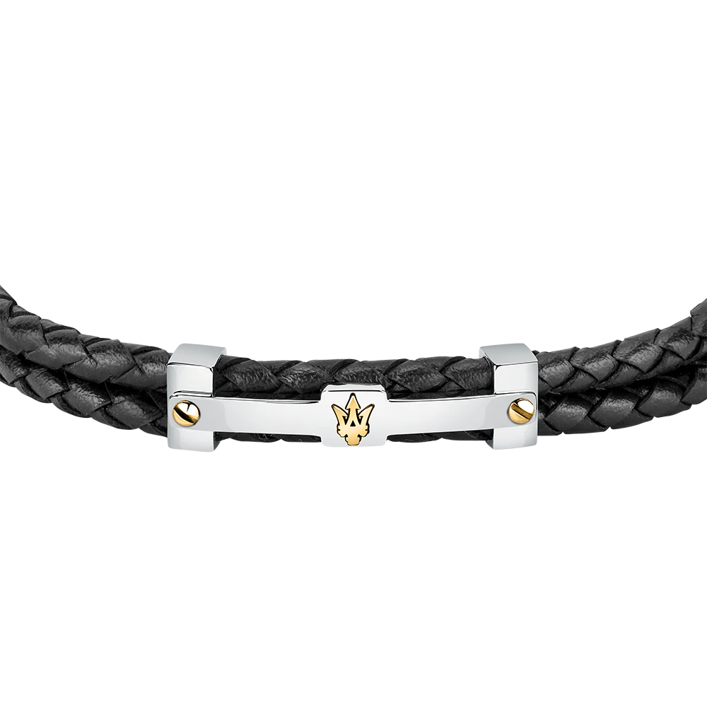 Men Recycled Leather Bracelet - Image 3