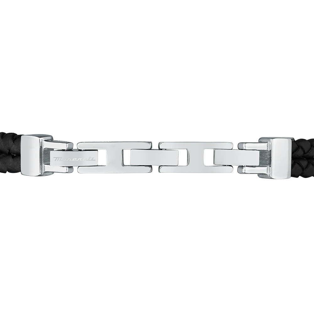 Men Recycled Leather Bracelet - Image 4