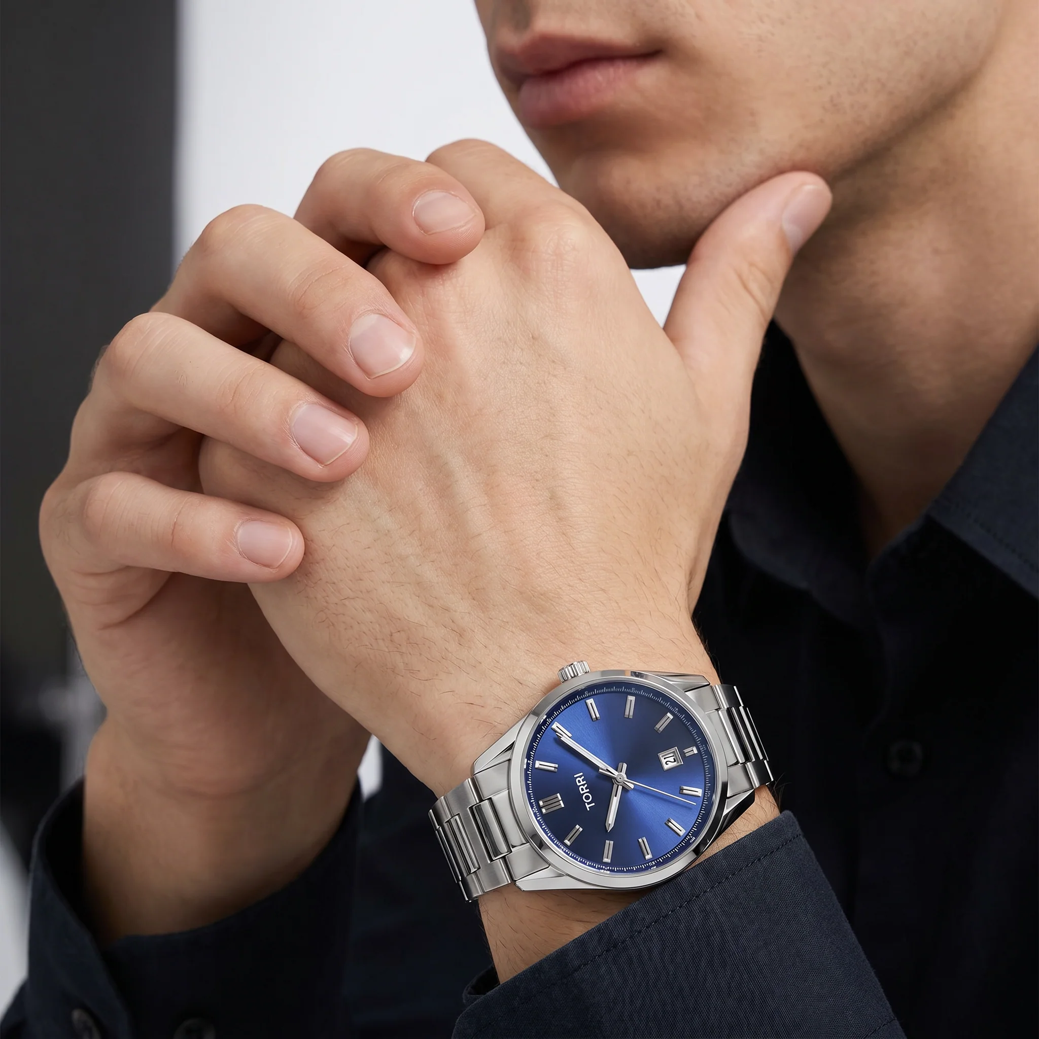 Men Salvini Silver Watch - Image 2