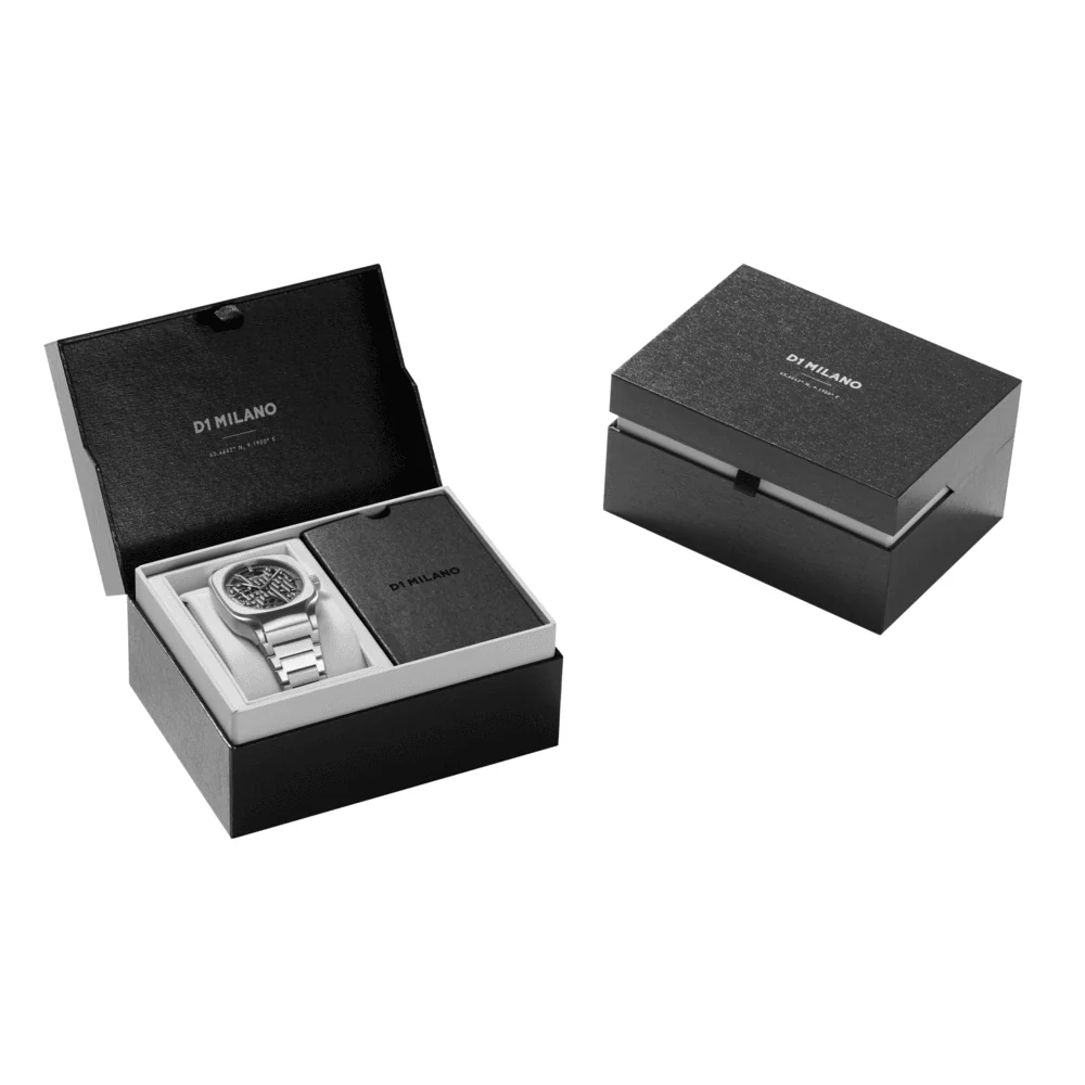 Men Square Skeleton Silver Watch - Image 6