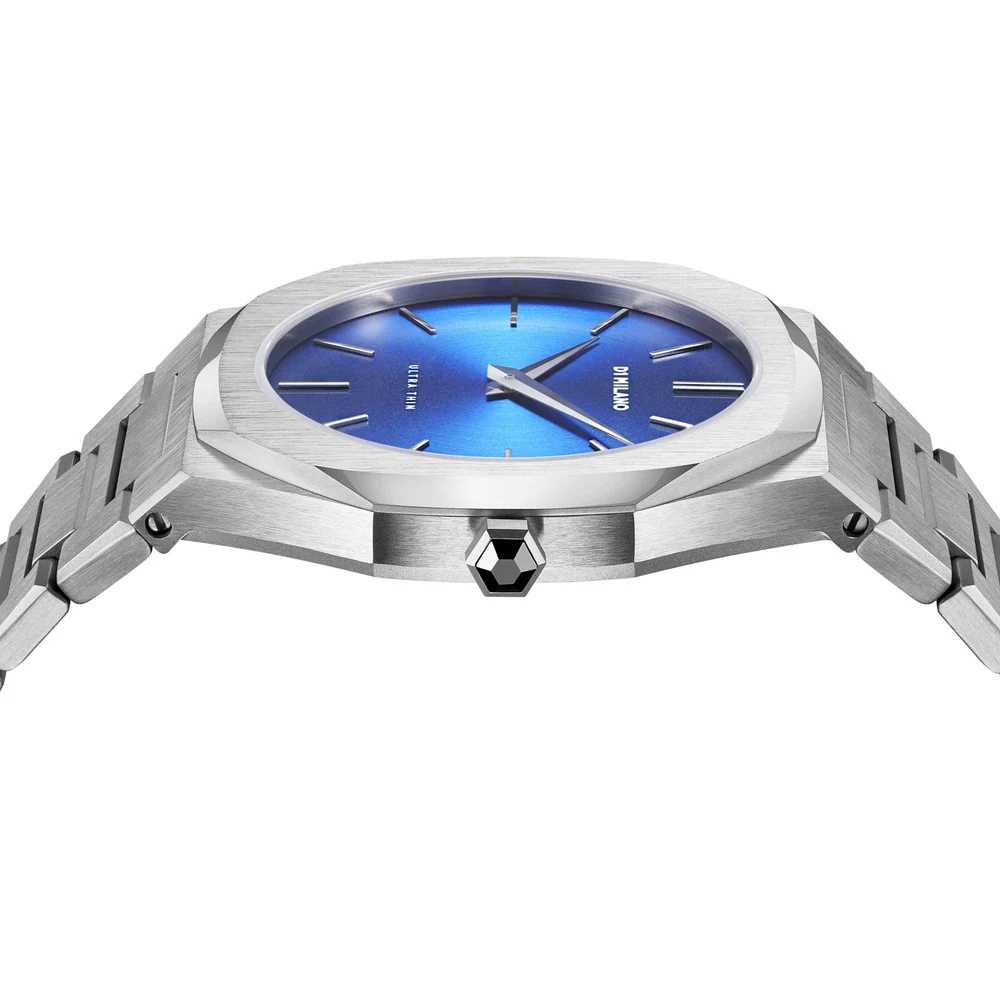 Men Ultra Thin Blue Watch - Image 4