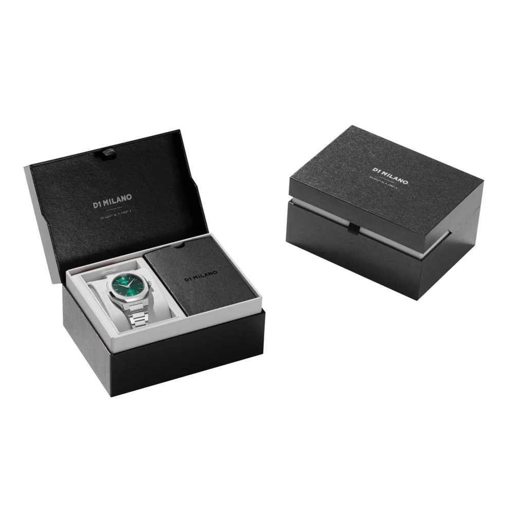 Men Ultra Thin Green Watch - Image 6