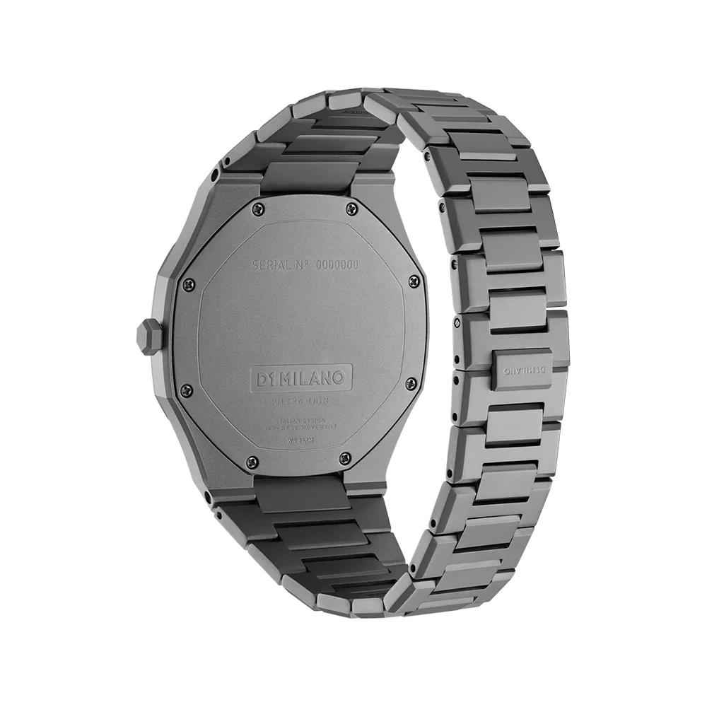 Men Ultra Thin Grey Watch - Image 5