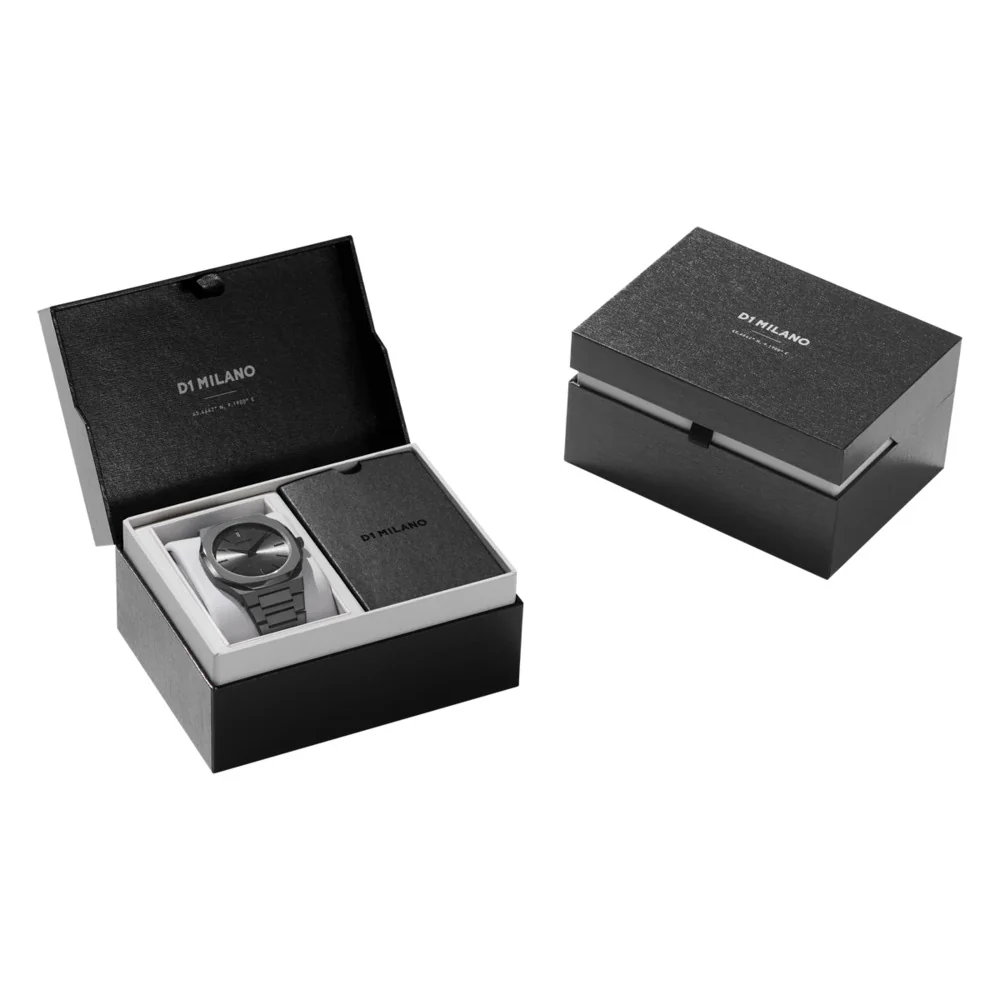Men Ultra Thin Grey Watch - Image 6
