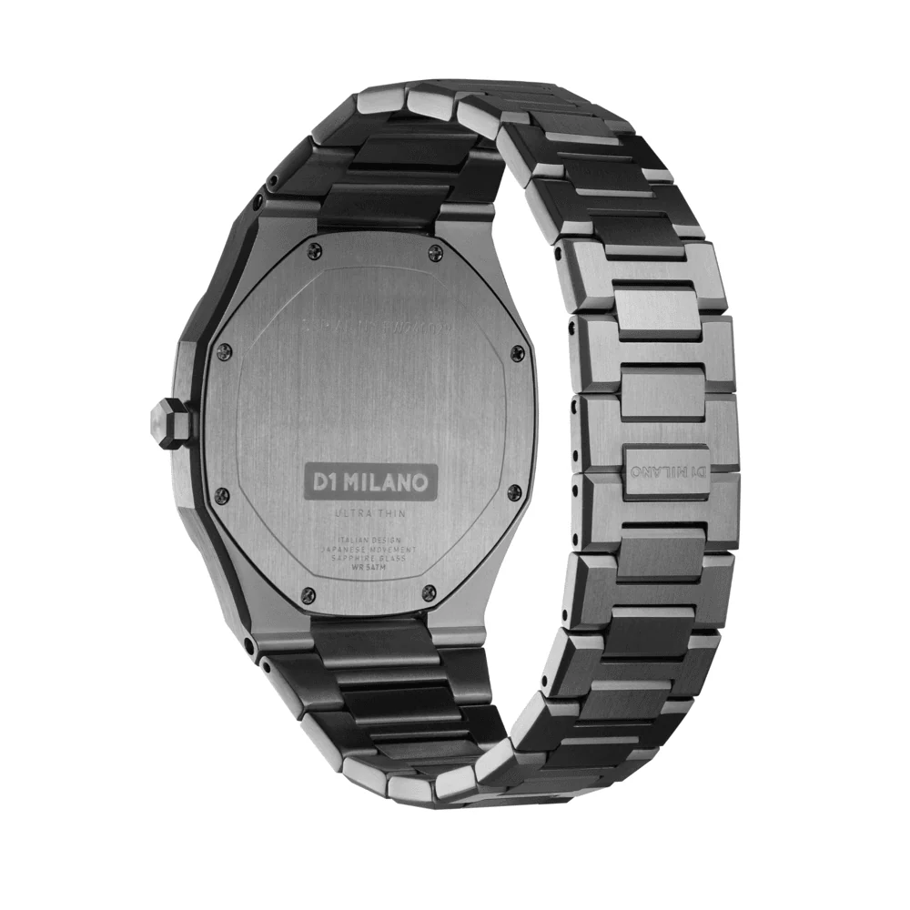 Men Ultra Thin Gun Metal Watch - Image 5