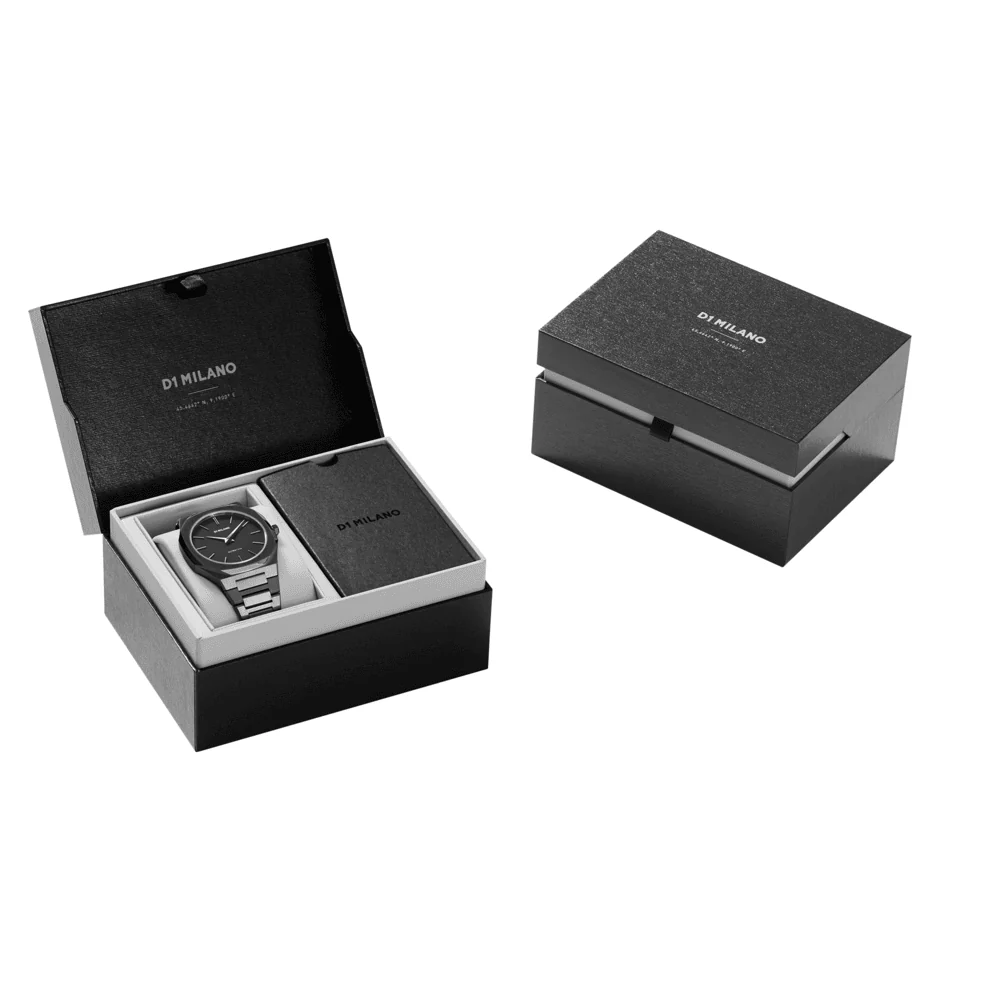Men Ultra Thin Gun Metal Watch - Image 6