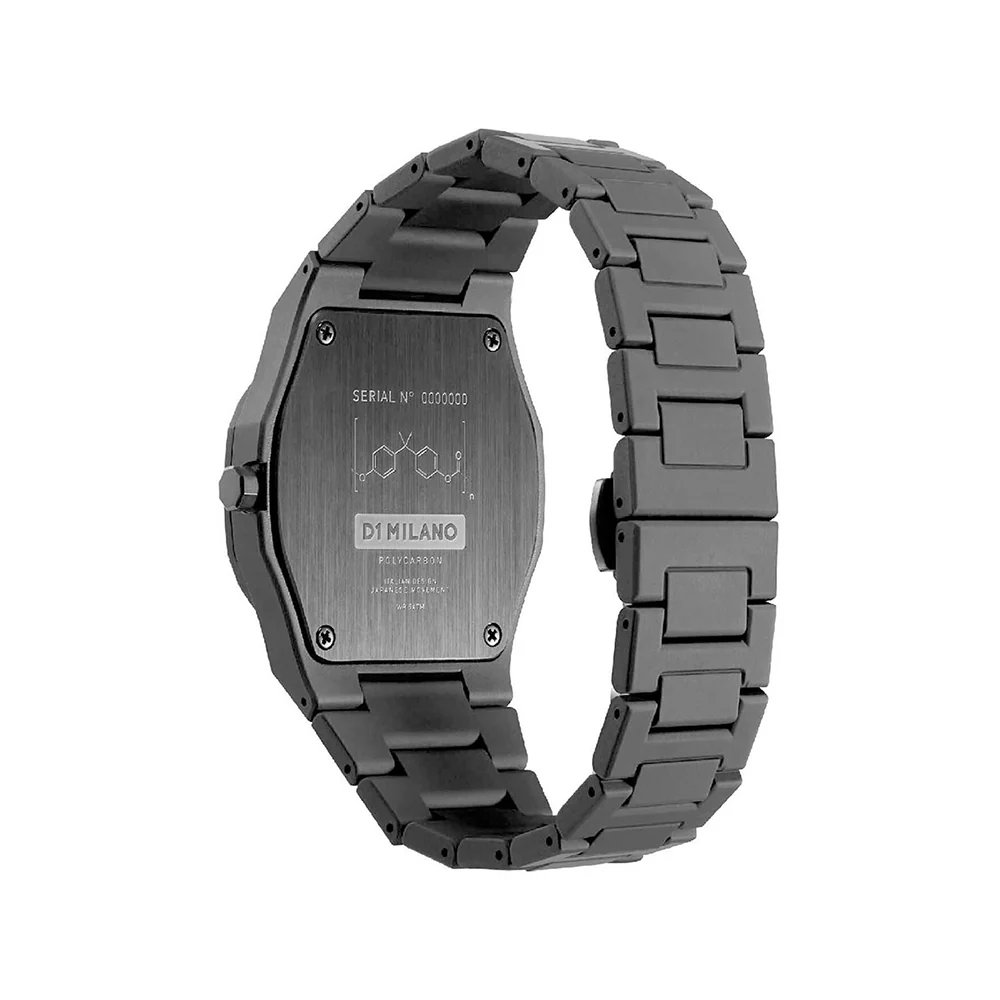 Men Polycarbon Black Watch - Image 5