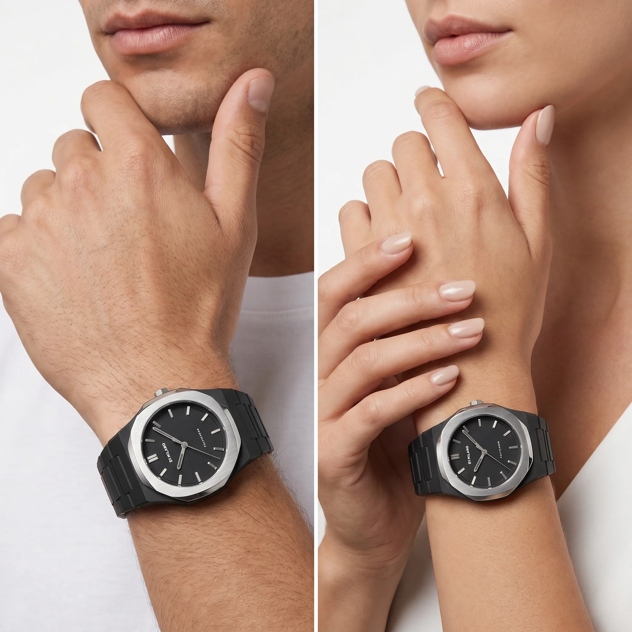 Unisex Polycarbon Black Watch - Image 2