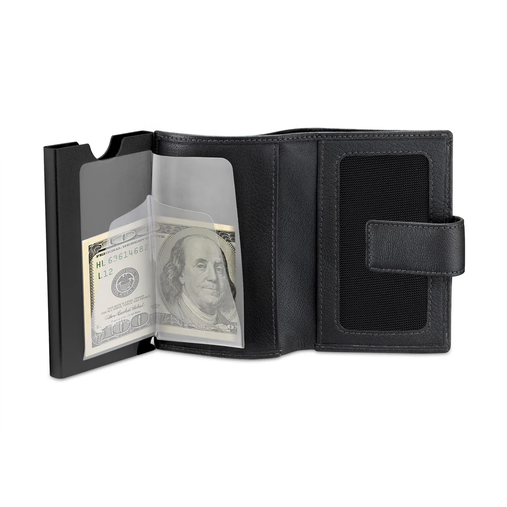 Men Automatic Black Card Holder - Image 3