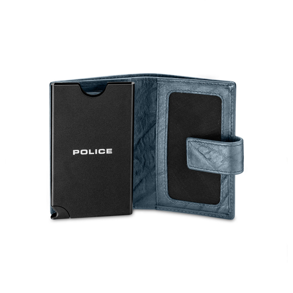 Men Automatic Navy Blue Card Holder - Image 4