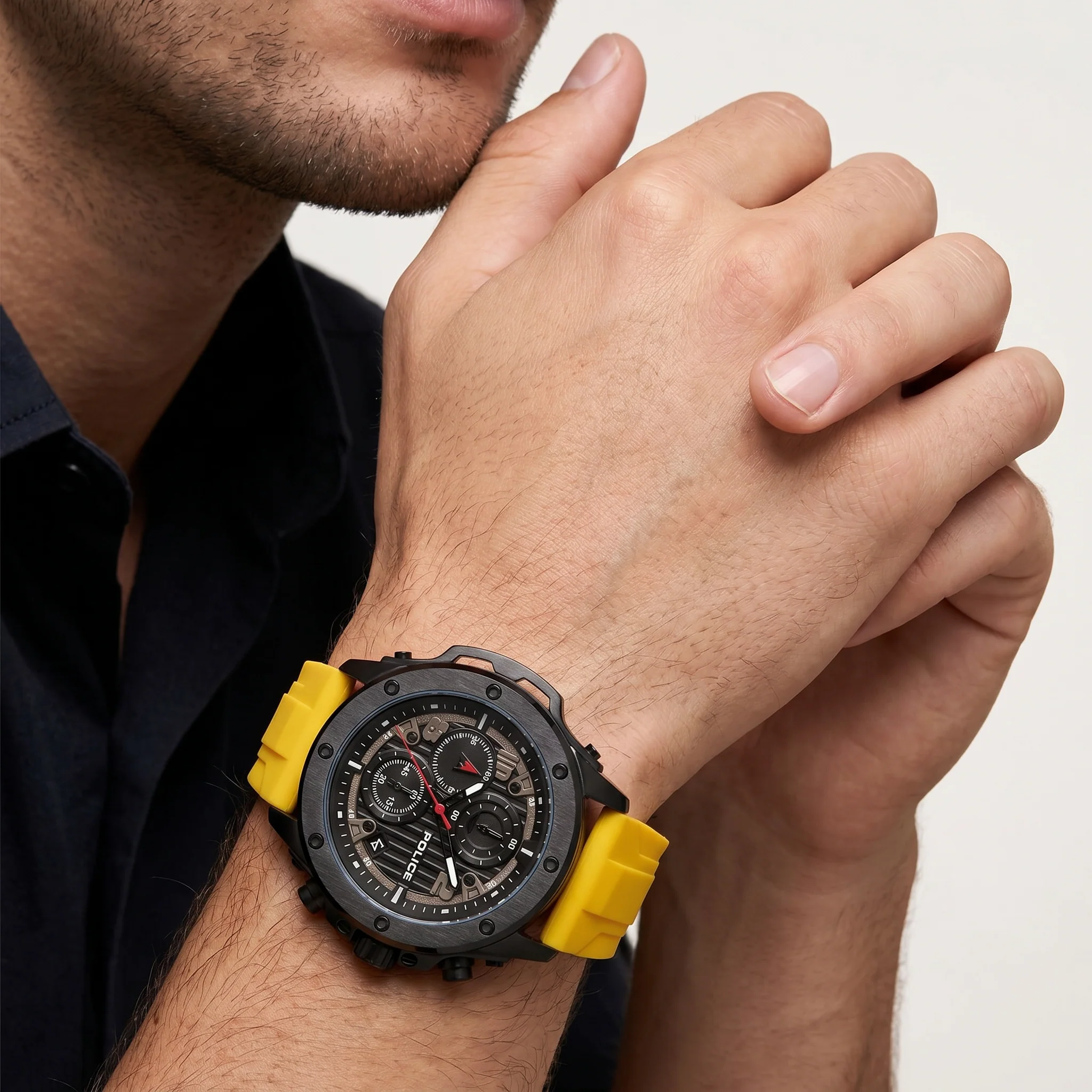 Men Rebel Black Watch - Image 12