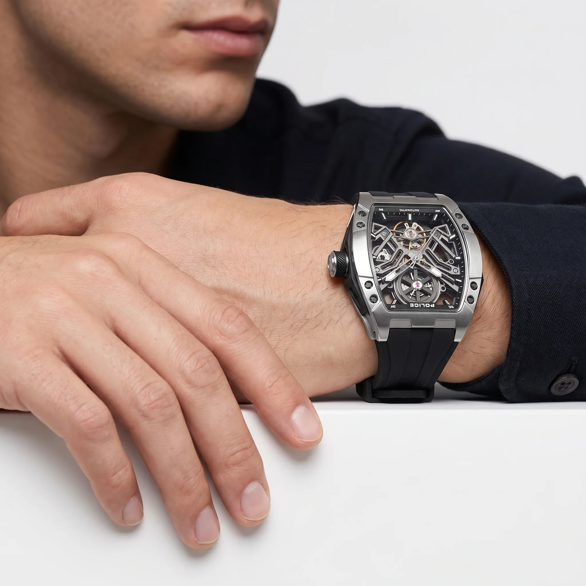 Men Rebel Black Watch - Image 2