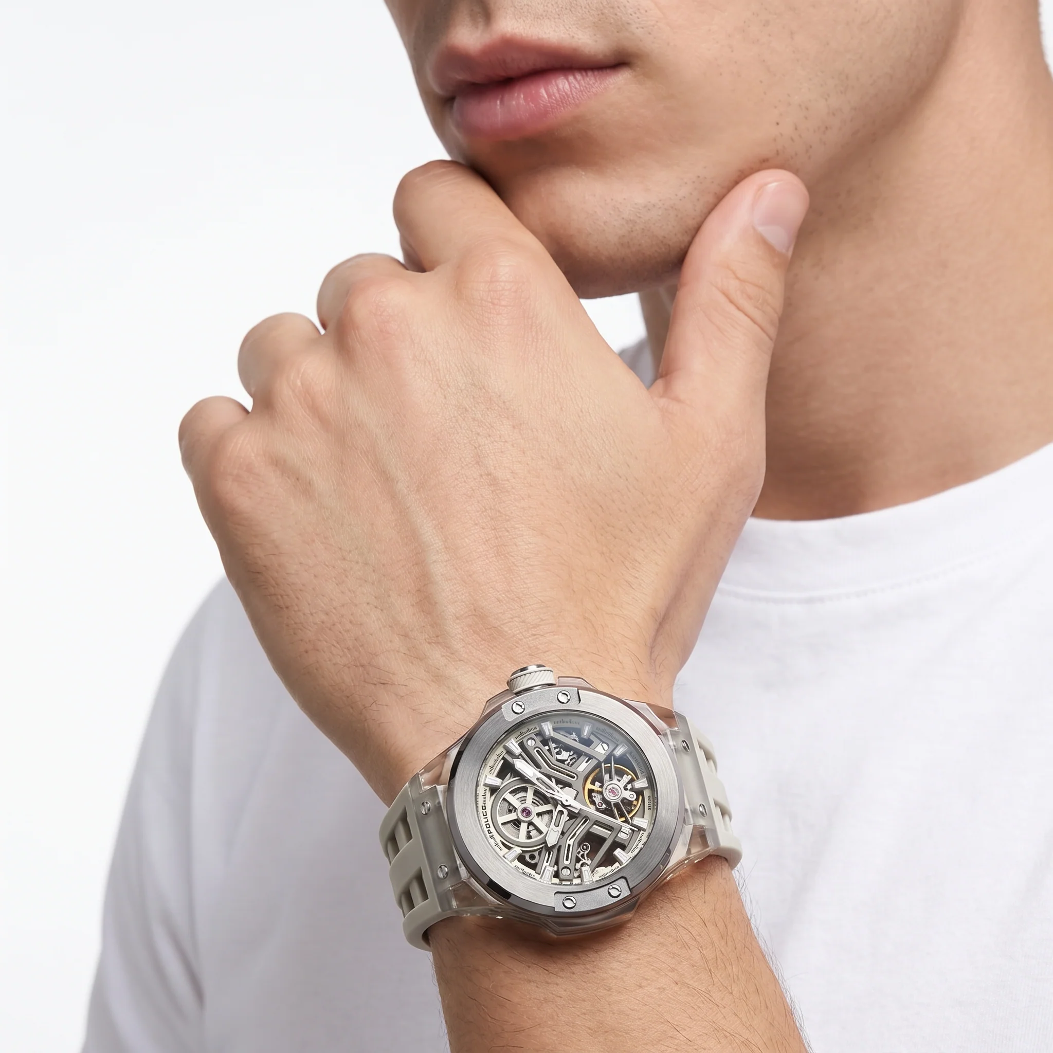 Men Rebel Beige Watch - Image 2