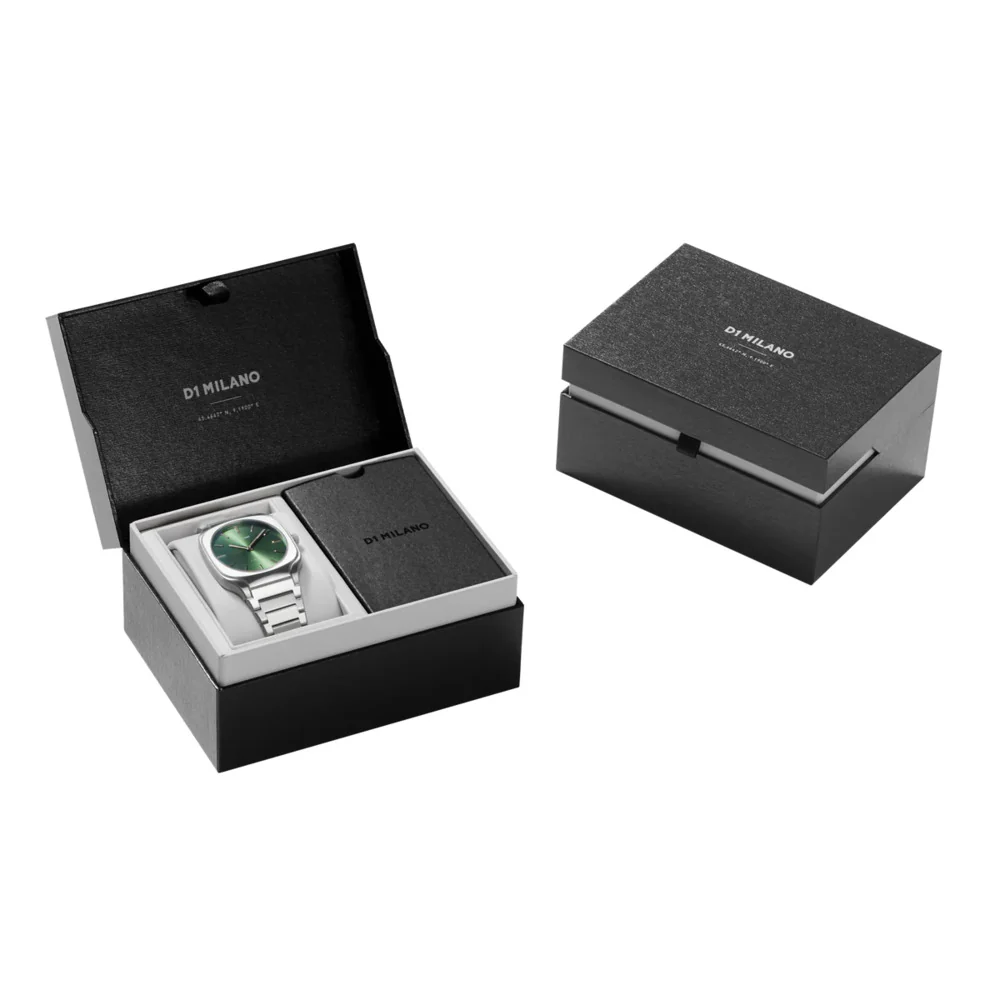 Unisex Square Silver Watch - Image 6