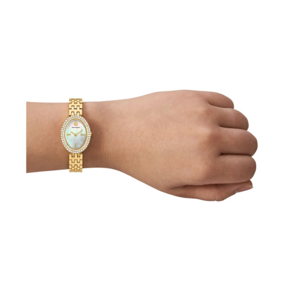 Women The Oval Golden Watch - Image 4