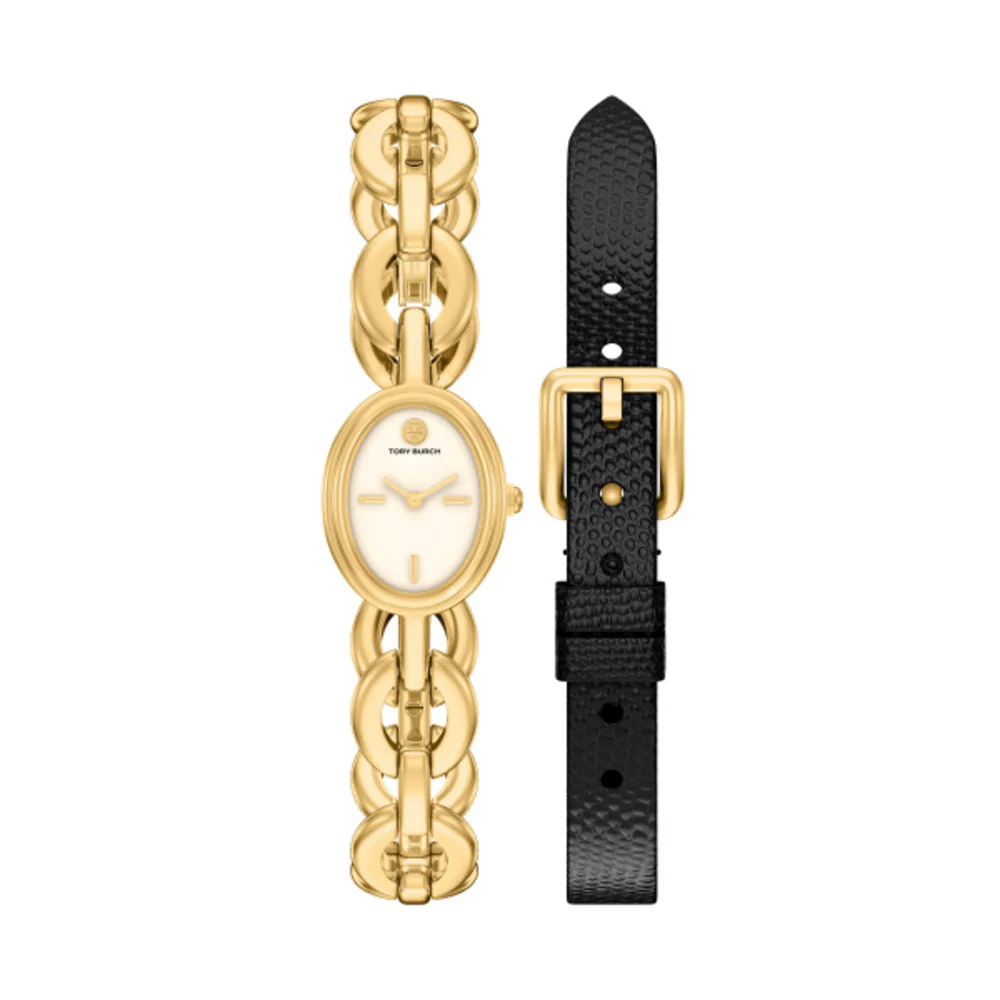 Women Oval Small Gift Set Watch