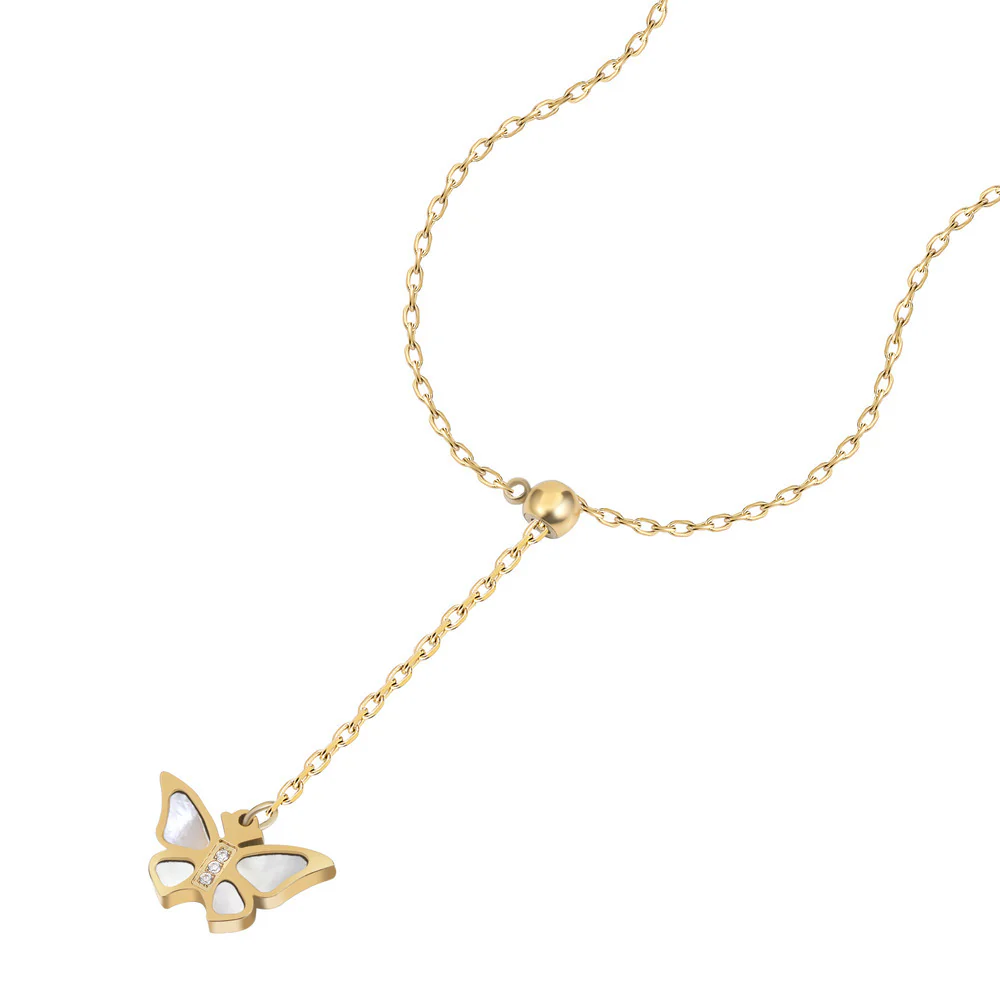 Women Bettina ButterFly Golden Necklace - Image 4